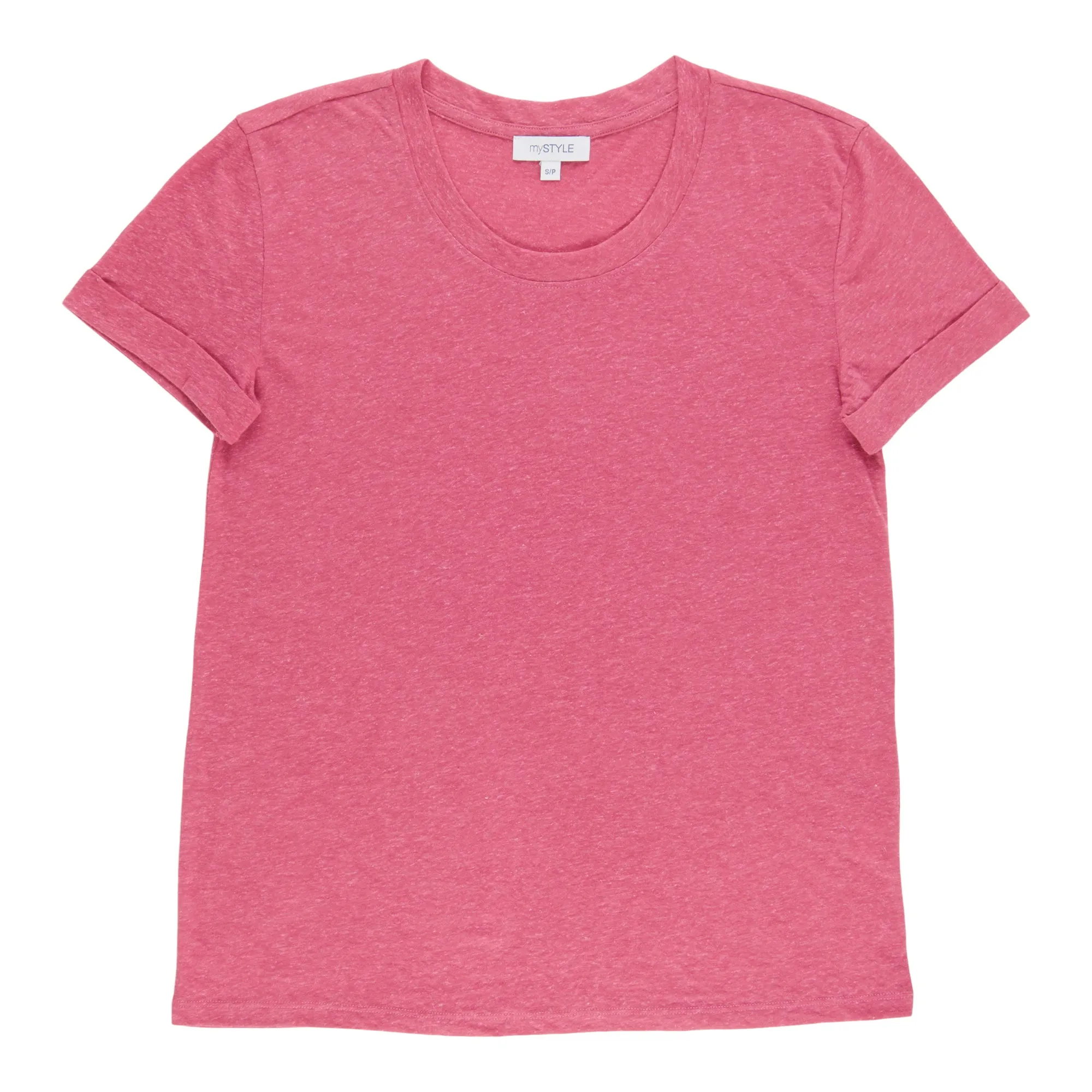 mySTYLE Women's Rolled Sleeves Linen Tee sold by Giant Tiger product image thumbnail 3