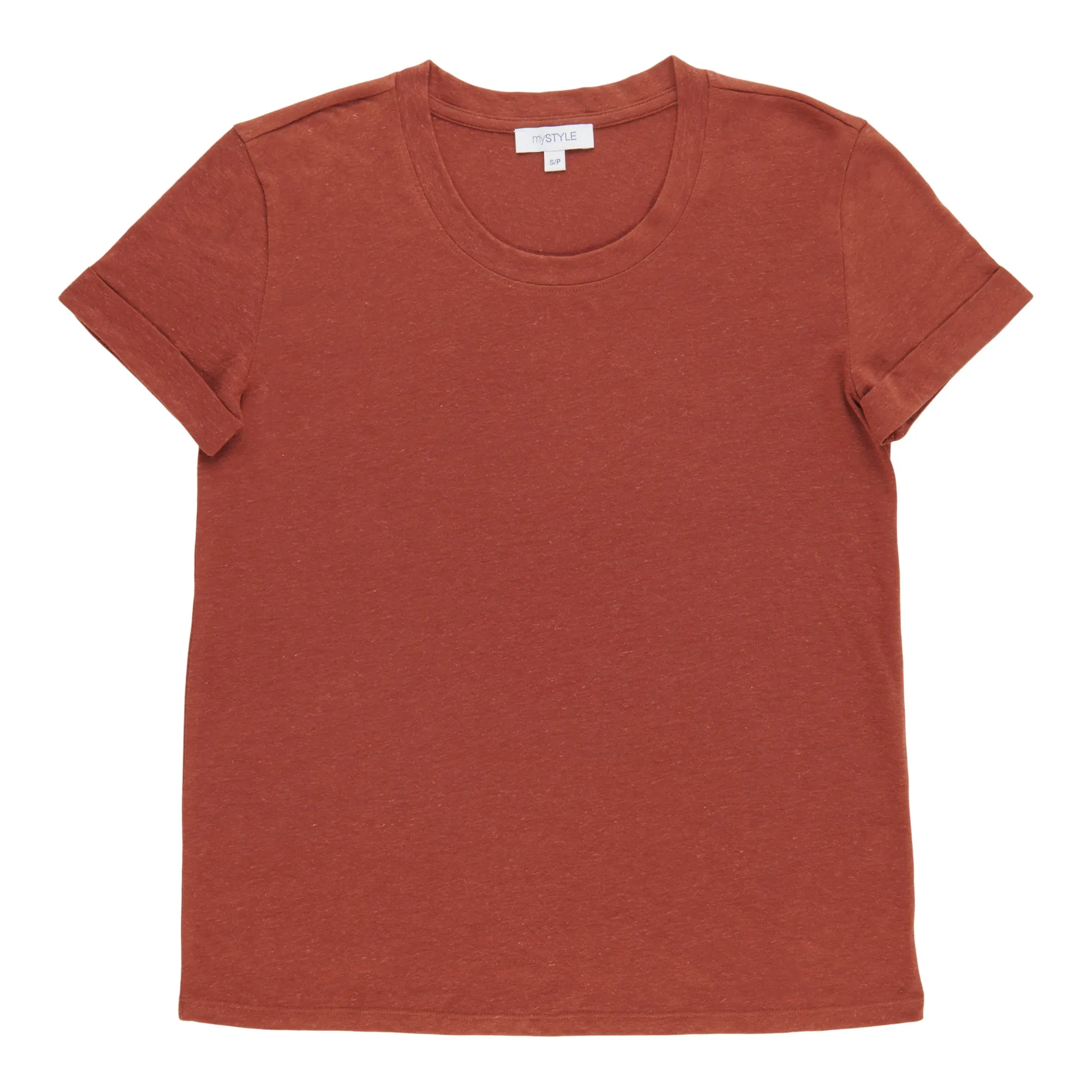 mySTYLE Women's Rolled Sleeves Linen Tee sold by Giant Tiger product image thumbnail 2