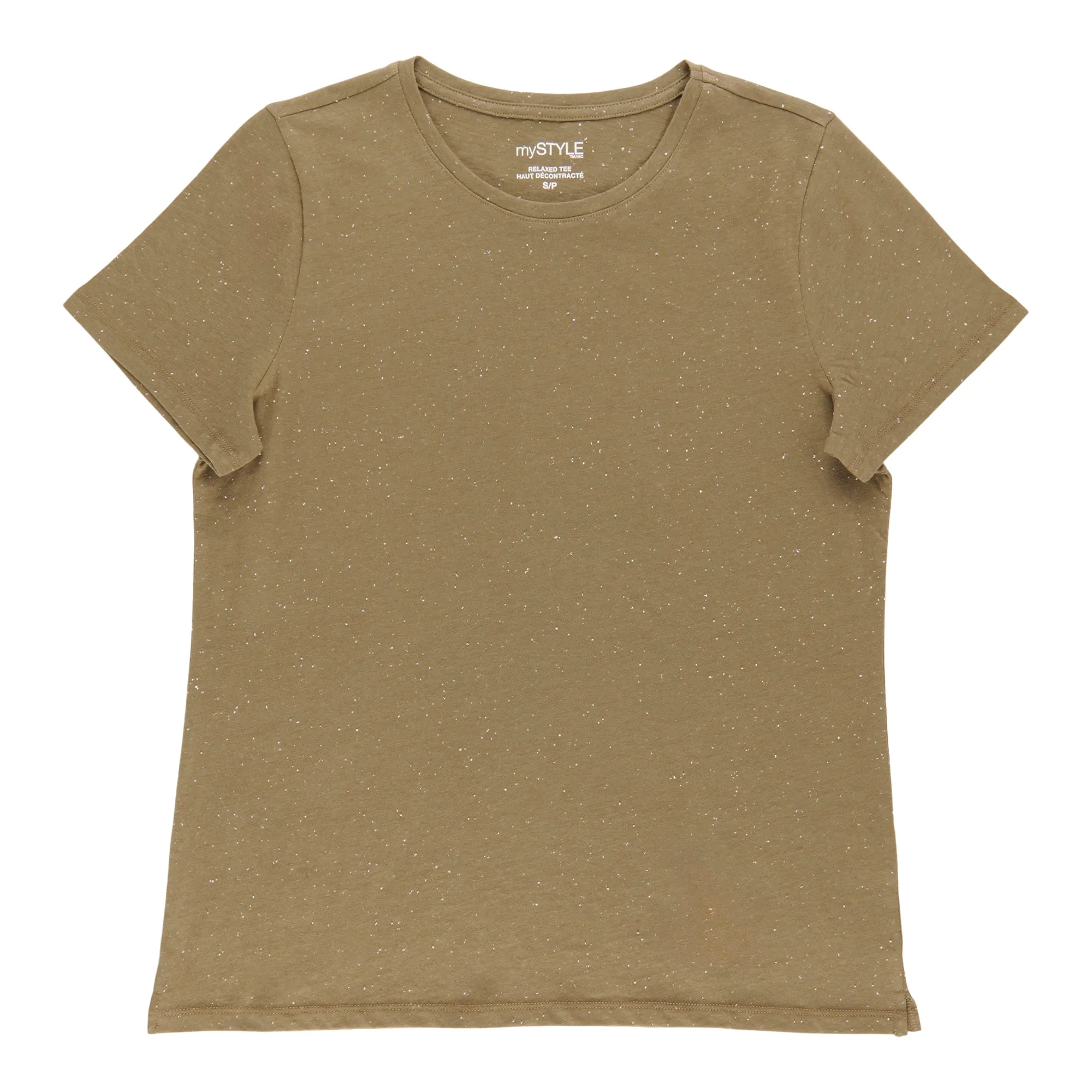 mySTYLE Women's Crew Neck Speckle Tee sold by Giant Tiger product image thumbnail 2