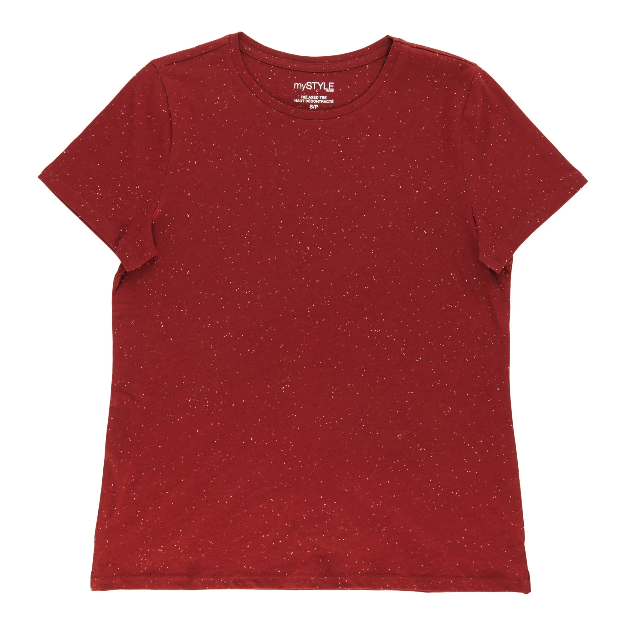 mySTYLE Women's Crew Neck Speckle Tee sold by Giant Tiger product image thumbnail 3