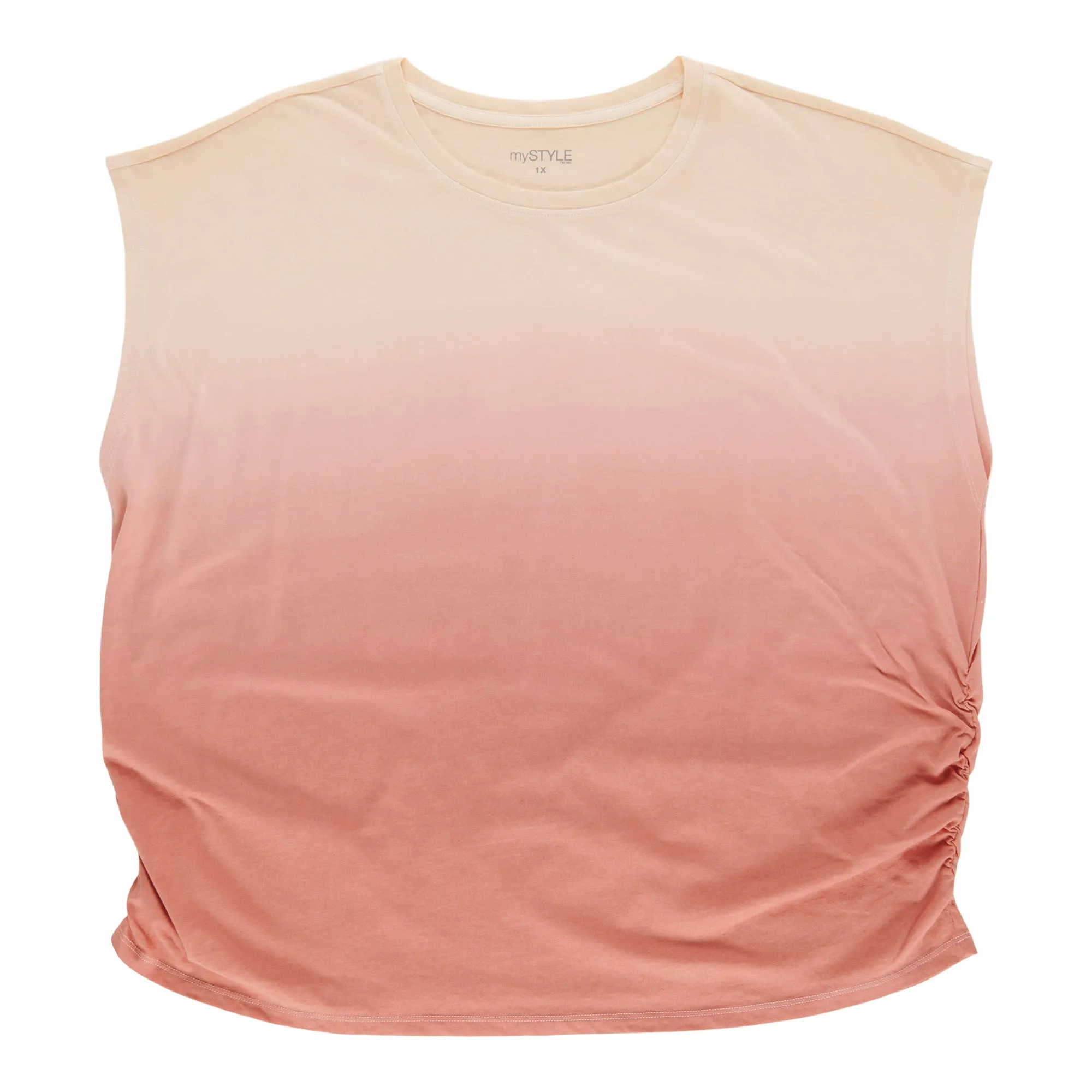 mySTYLE Women's Plus Dip Dye Tee sold by Giant Tiger product image thumbnail 2