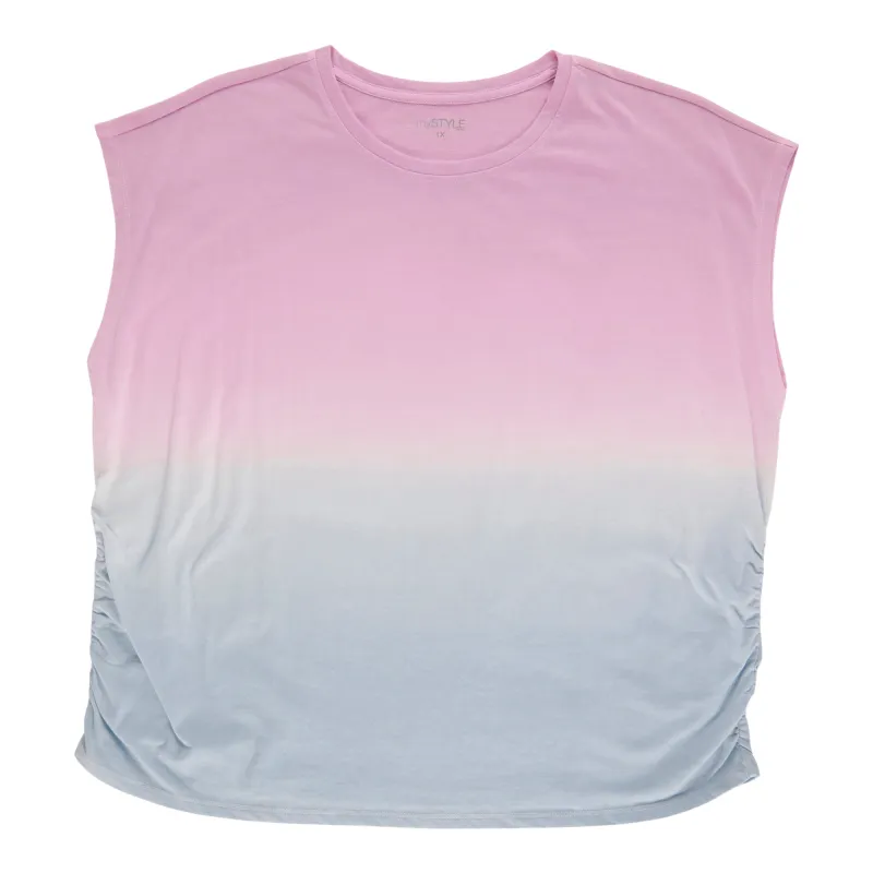 mySTYLE Women's Plus Dip Dye Tee sold by Giant Tiger