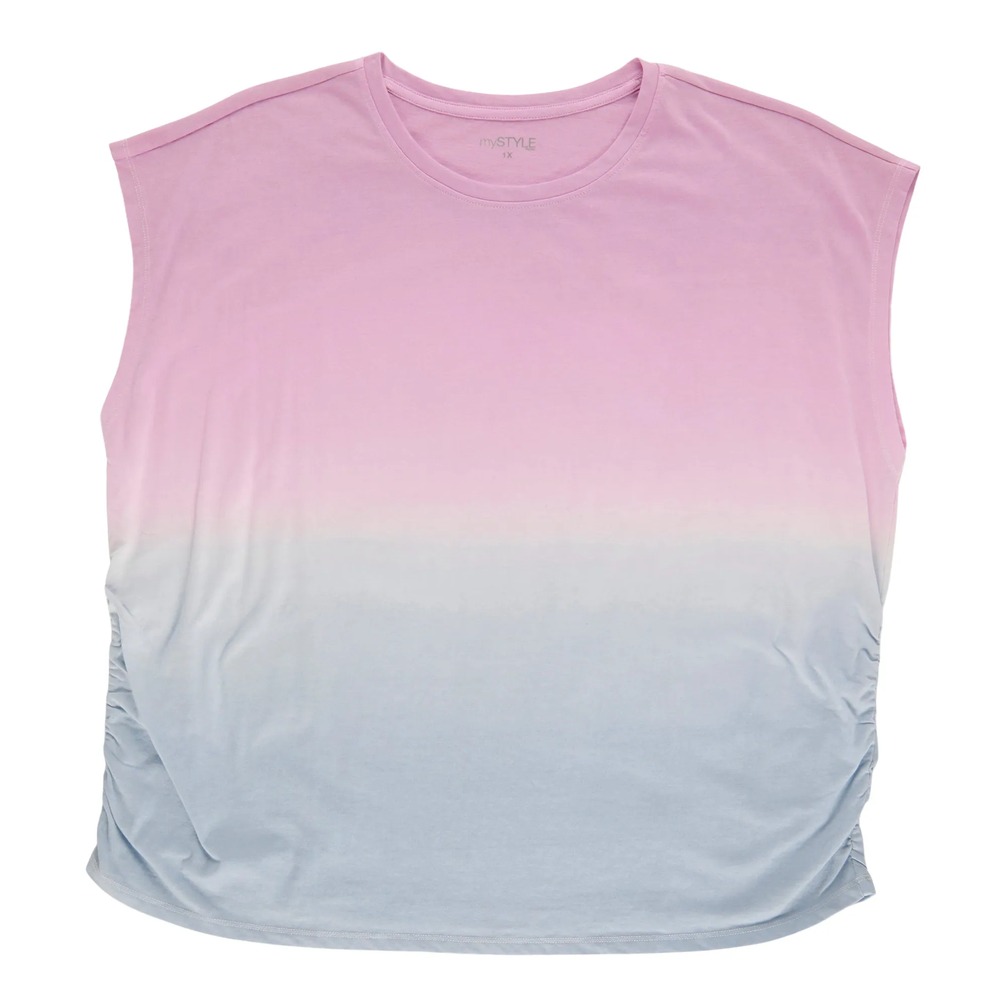 mySTYLE Women's Plus Dip Dye Tee sold by Giant Tiger