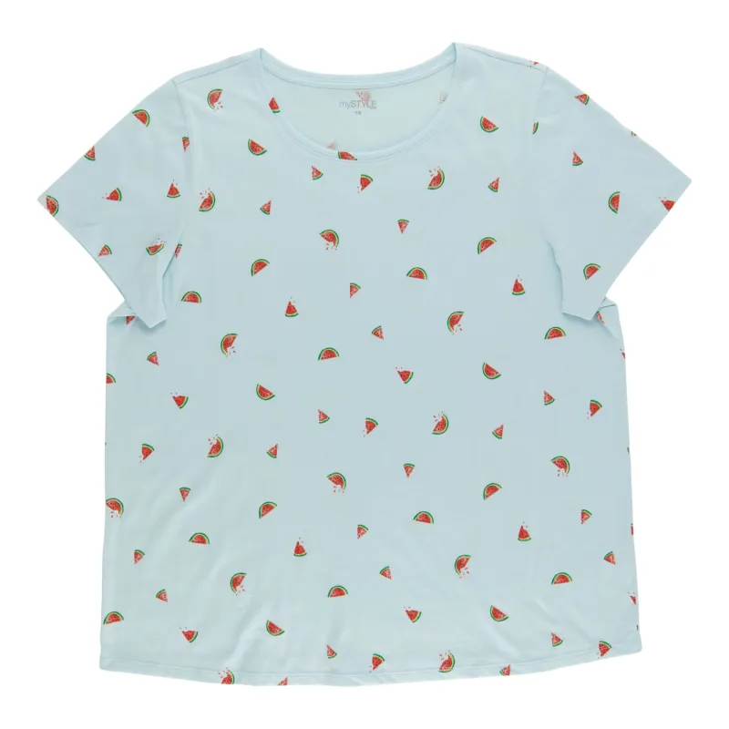 mySTYLE Women's Plus Island Vibe Tee sold by Giant Tiger