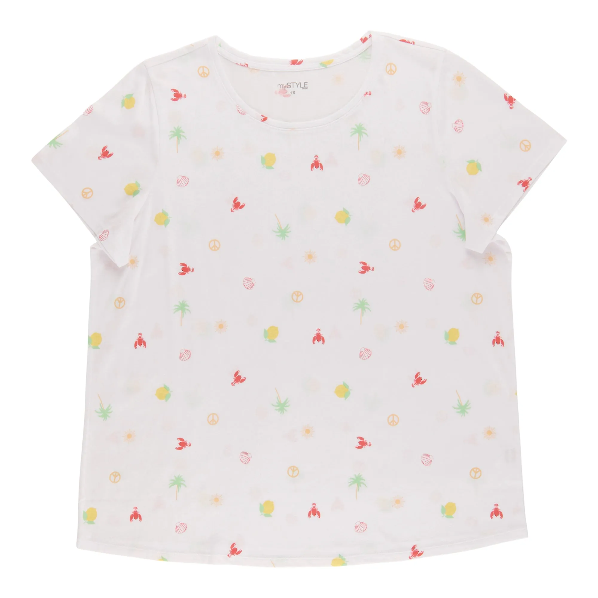 mySTYLE Women's Plus Island Vibe Tee sold by Giant Tiger product image thumbnail 4