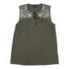 lily morgan Women's Tassel Tie Front Camisole sold by Giant Tiger