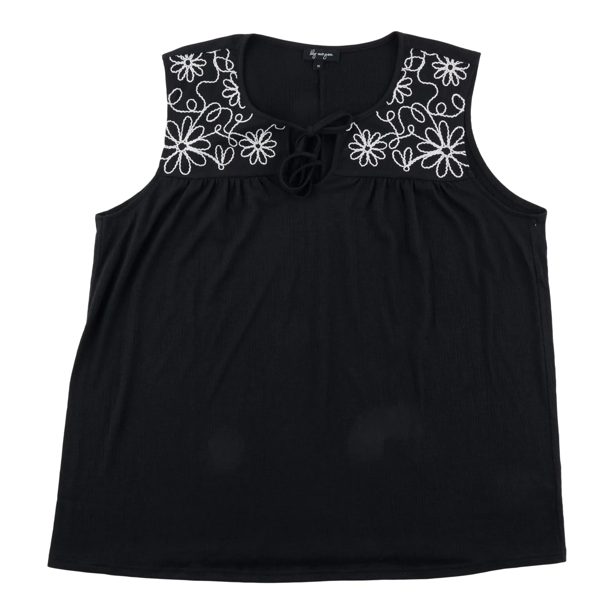 lily morgan Women's Plus Tassel Tie Front Camisole sold by Giant Tiger