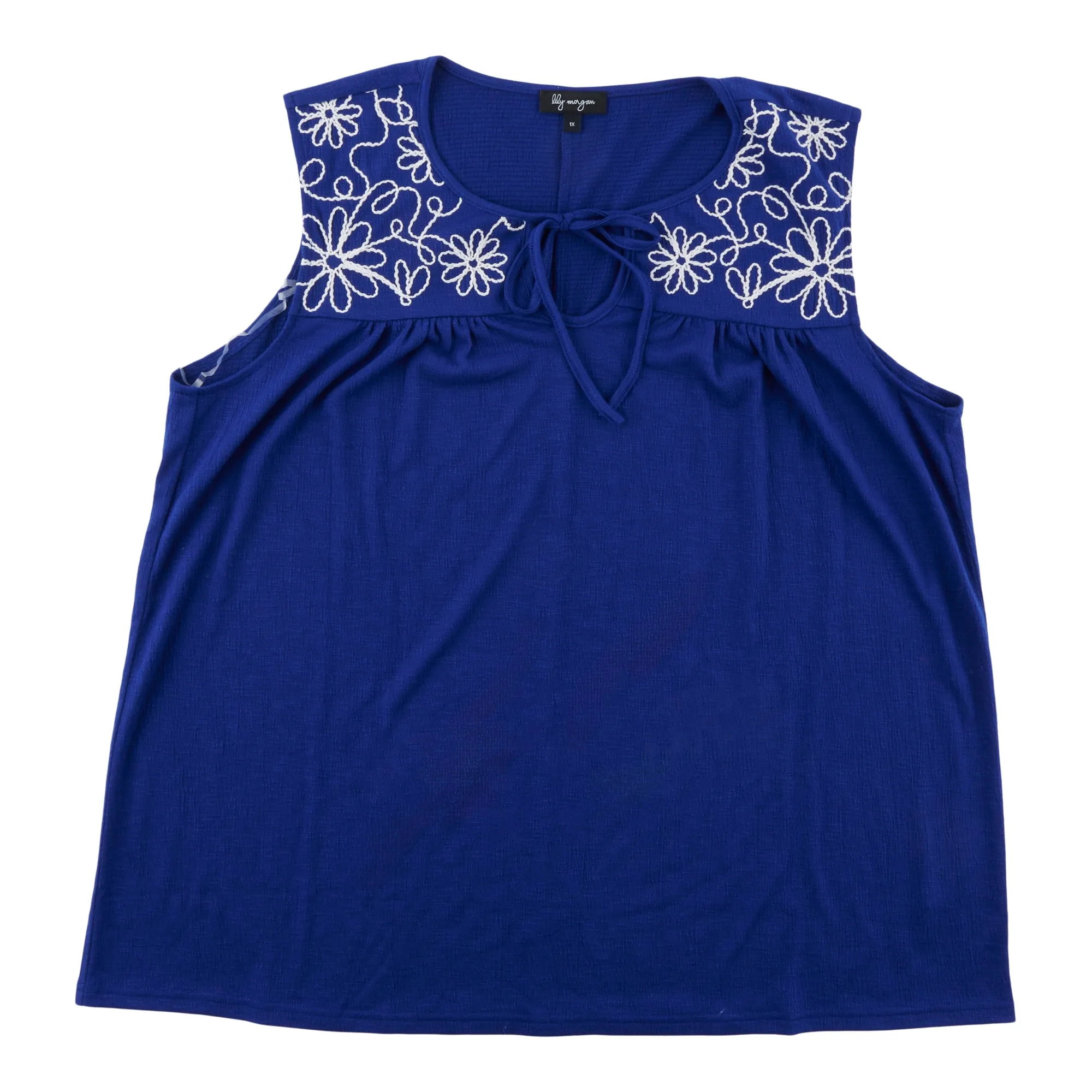 lily morgan Women's Plus Tassel Tie Front Camisole sold by Giant Tiger product image thumbnail 3