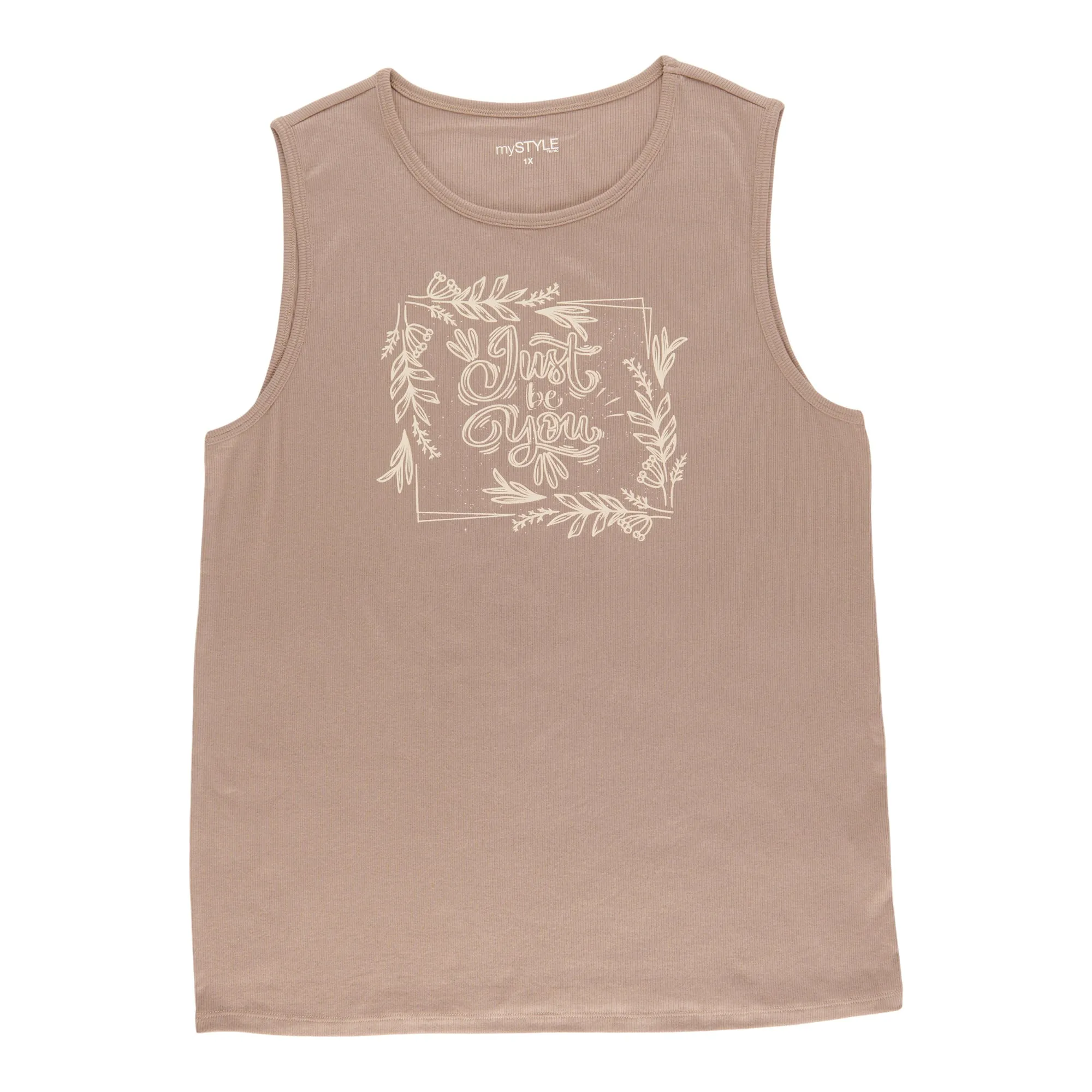 mySTYLE Women's Plus Ribbed Tank Top sold by Giant Tiger