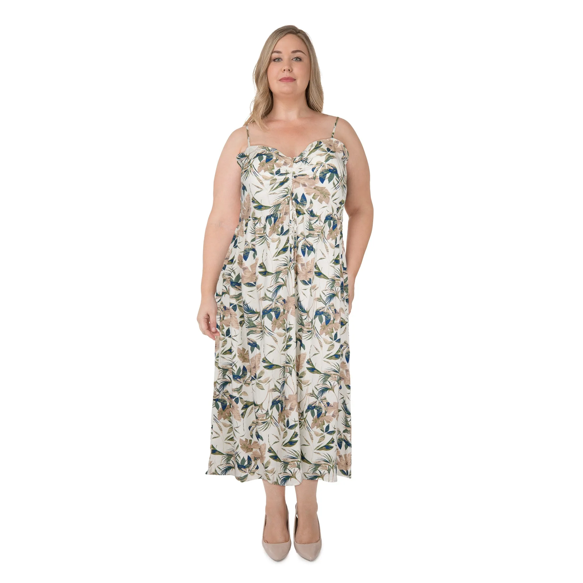 lily morgan Women's Plus Sleeveless Midi Dress sold by Giant Tiger