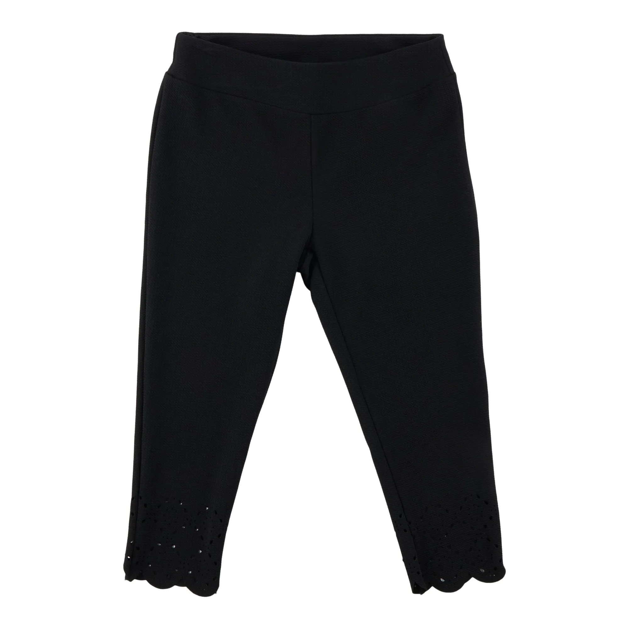 lily morgan Women's Solid High-Rise Laser-Cut Capris sold by Giant Tiger product image thumbnail 2