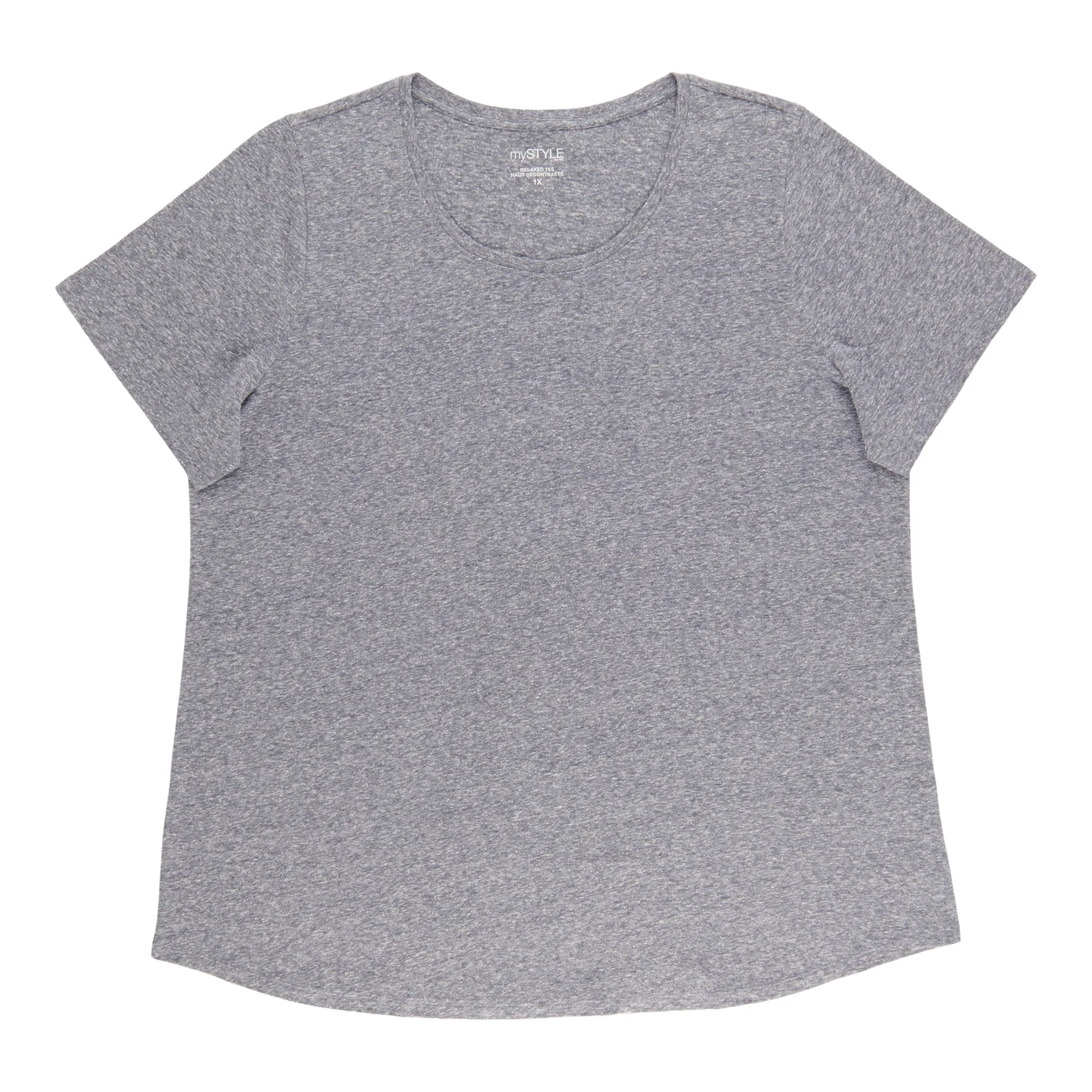 mySTYLE Women's Plus Scooped Tee sold by Giant Tiger