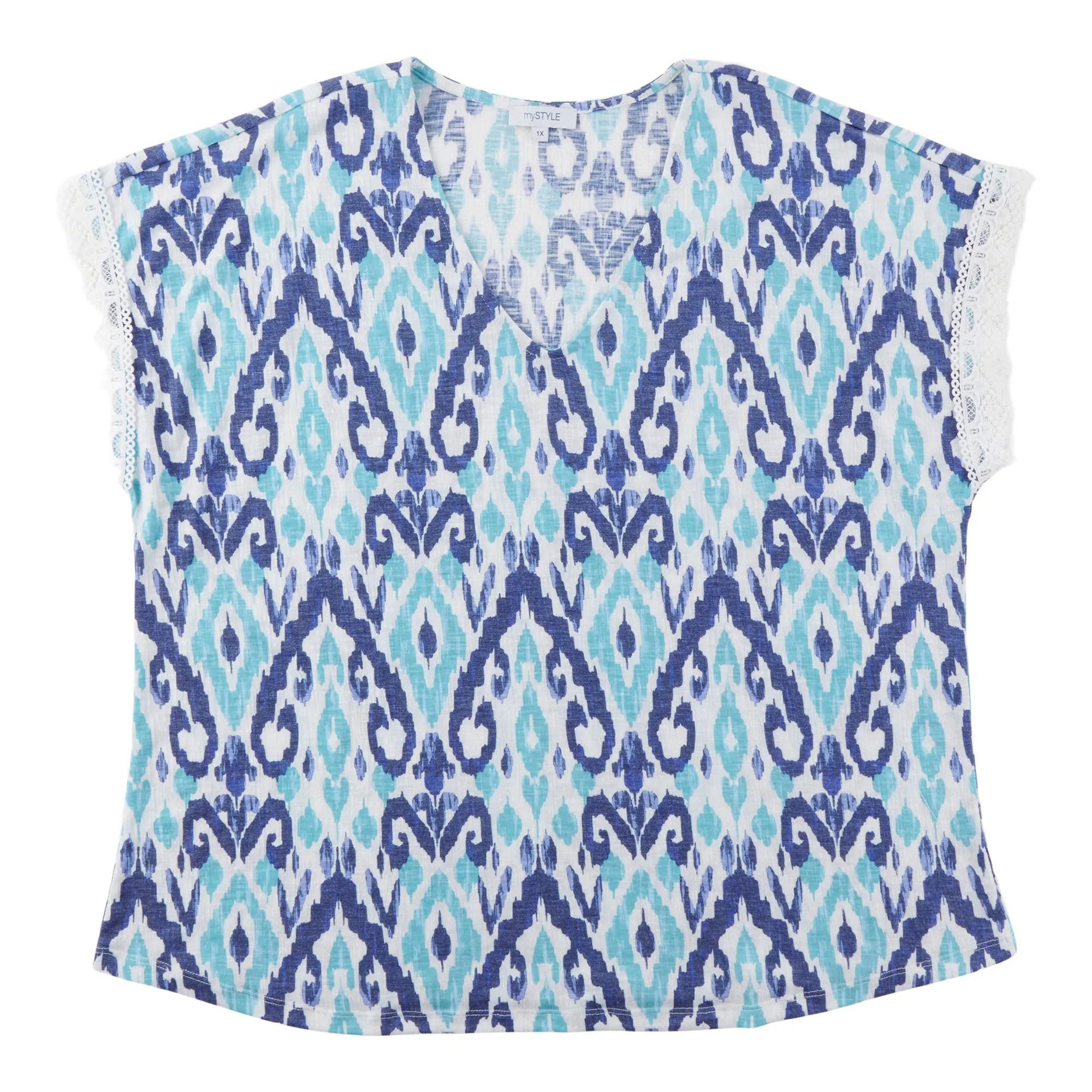 mySTYLE Women's Plus Textured Crochet Top sold by Giant Tiger product image thumbnail 2