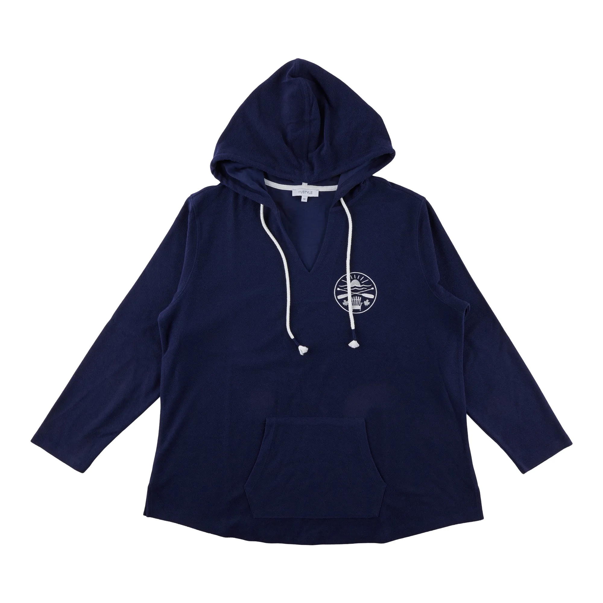 mySTYLE Women's Plus Stripe Hoodie sold by Giant Tiger