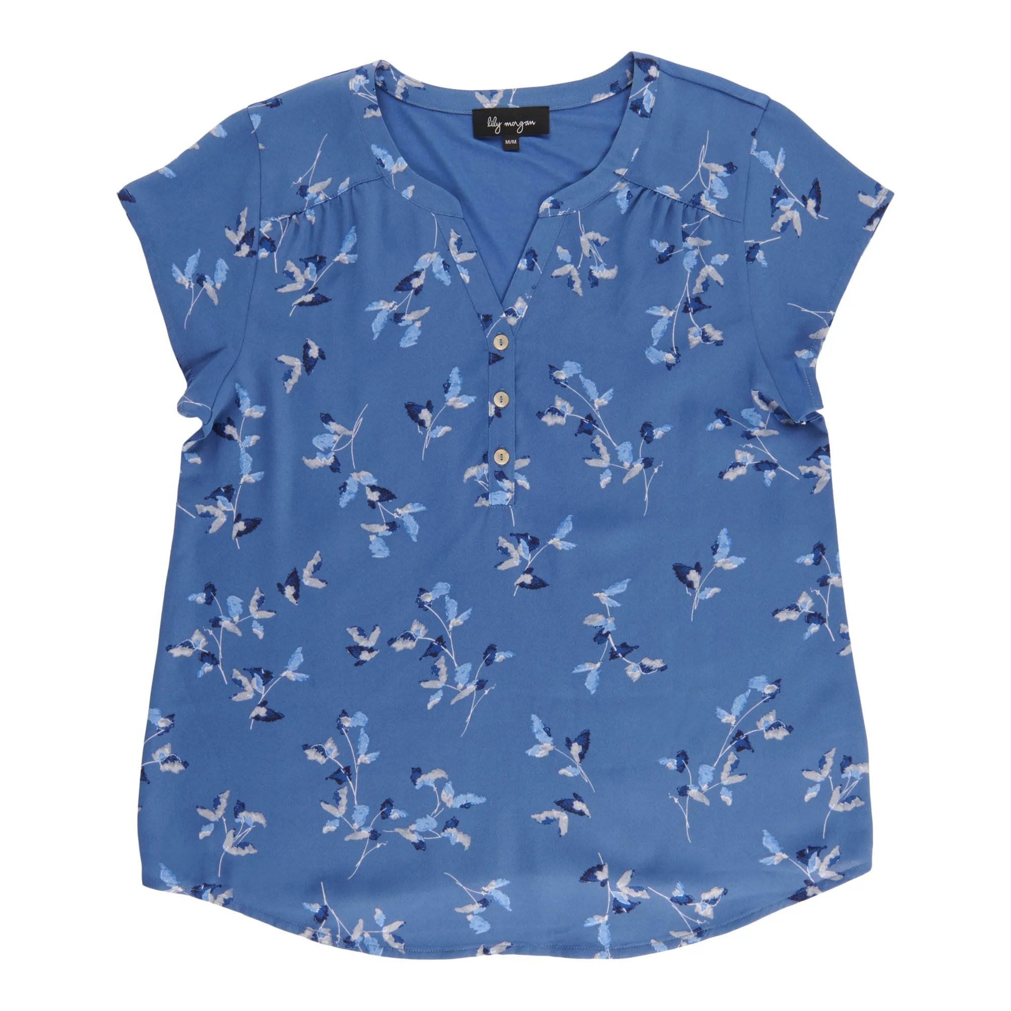 lily morgan Women's V-Neck Short Sleeve Blouse sold by Giant Tiger product image thumbnail 4