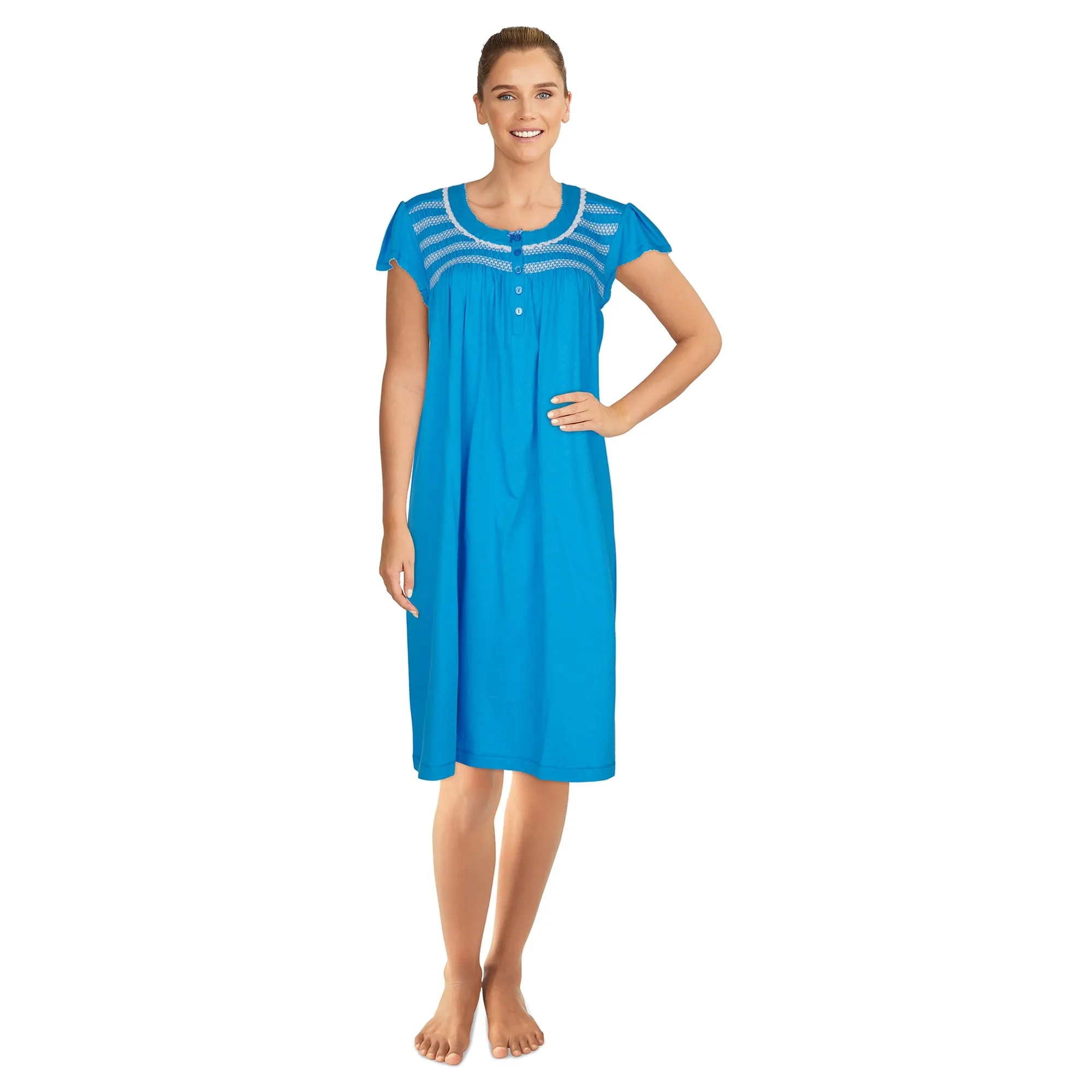 Carisma Women's Knee-Length Cotton Nightgown sold by Giant Tiger