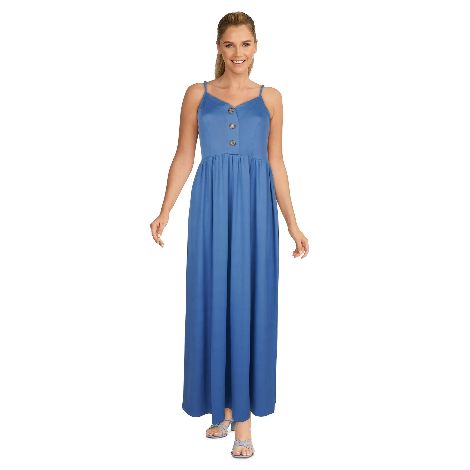 lily morgan Women's Button Front Maxi Dress sold by Giant Tiger product image thumbnail 2
