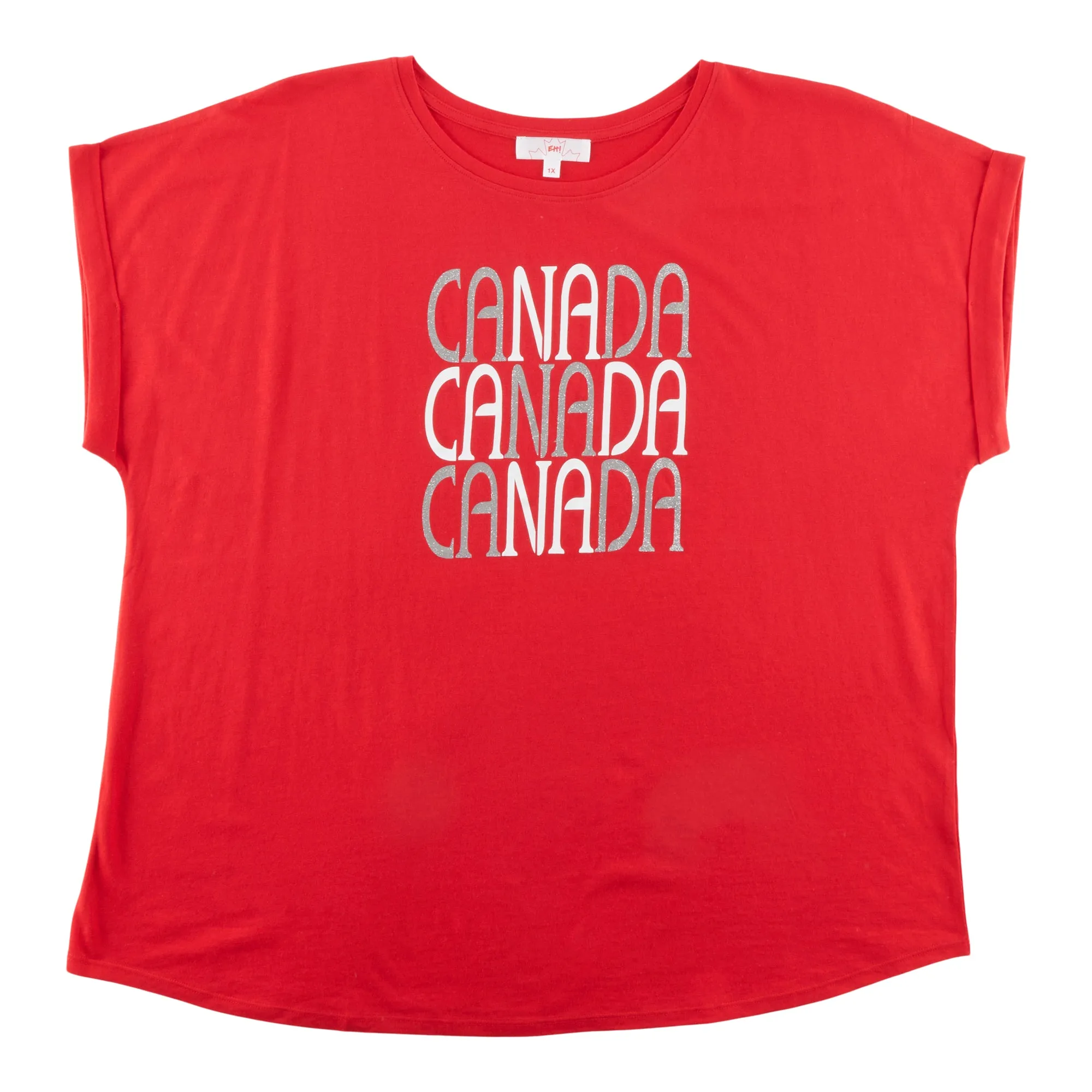 Canada EH Women's Plus Glitter Tee sold by Giant Tiger product image thumbnail 3