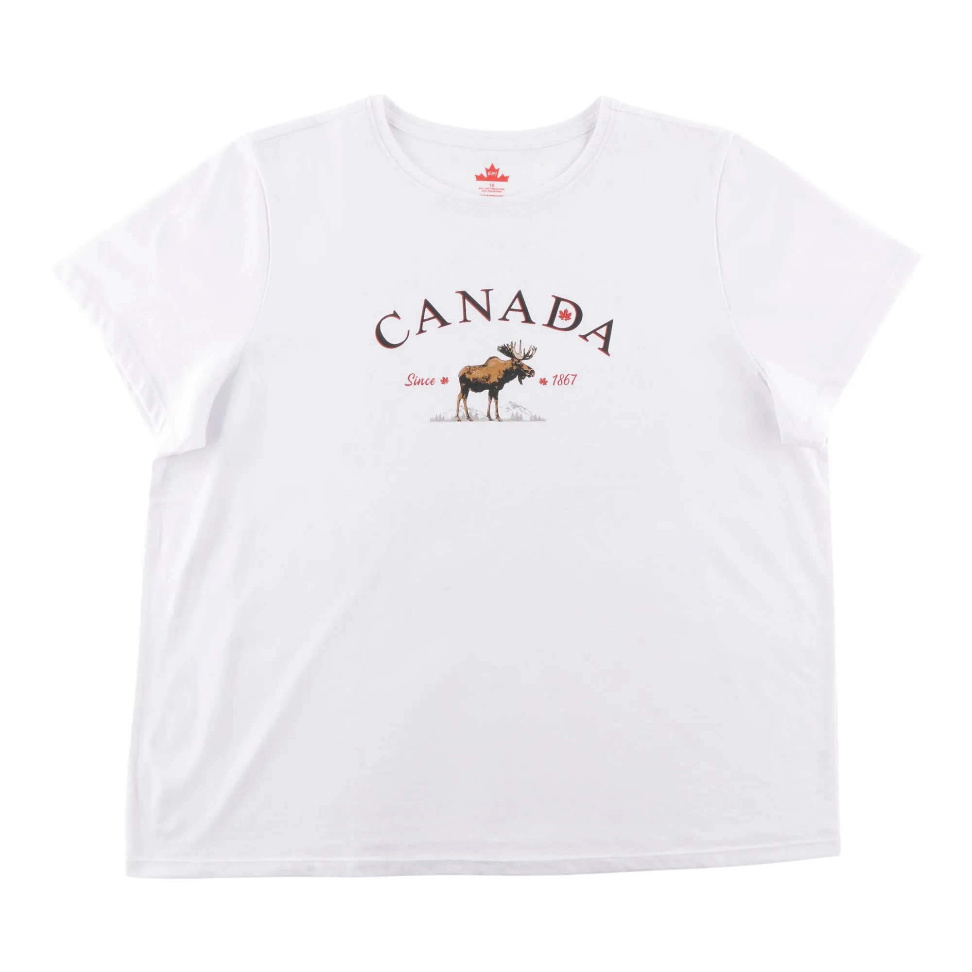 Canada EH Women's Plus Crew Neck Tee sold by Giant Tiger product image thumbnail 3