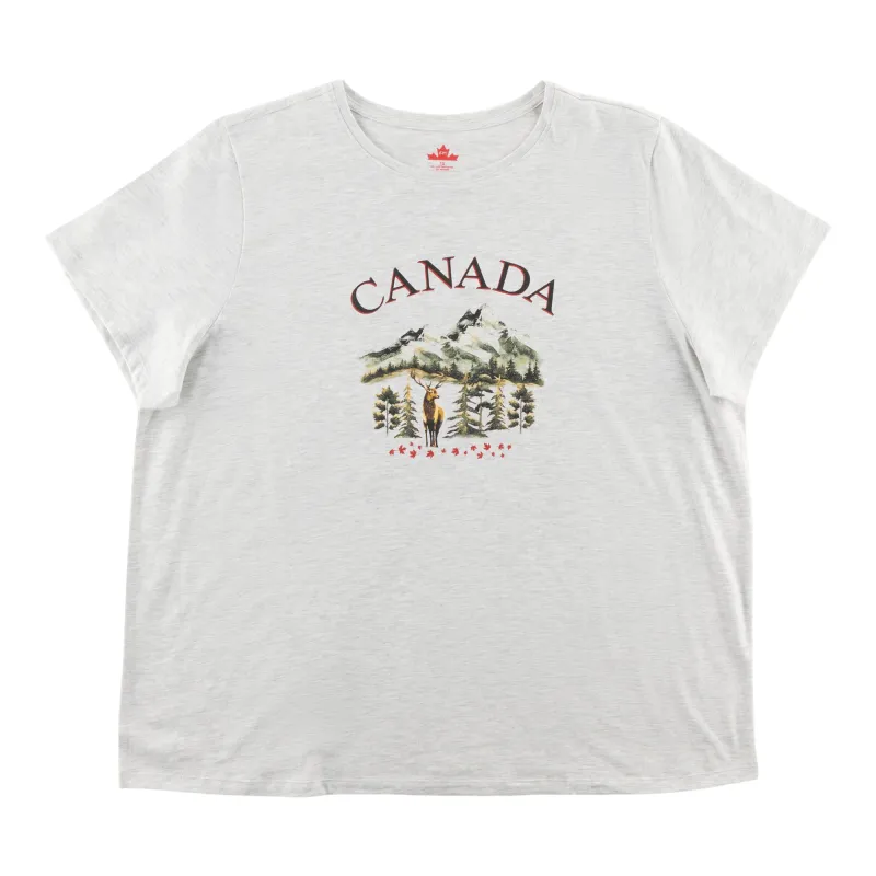 Canada EH Women's Plus Crew Neck Tee sold by Giant Tiger