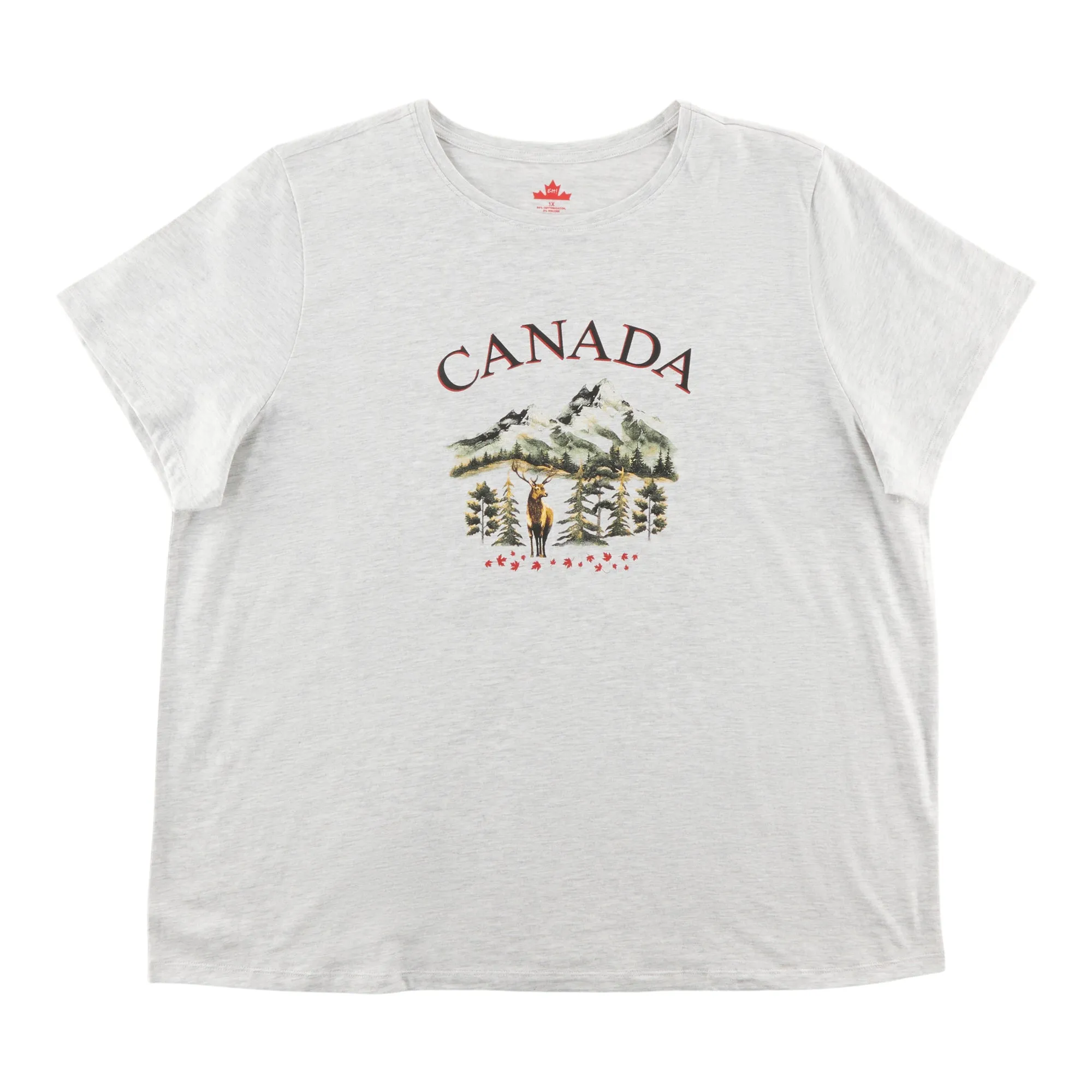 Canada EH Women's Plus Crew Neck Tee sold by Giant Tiger