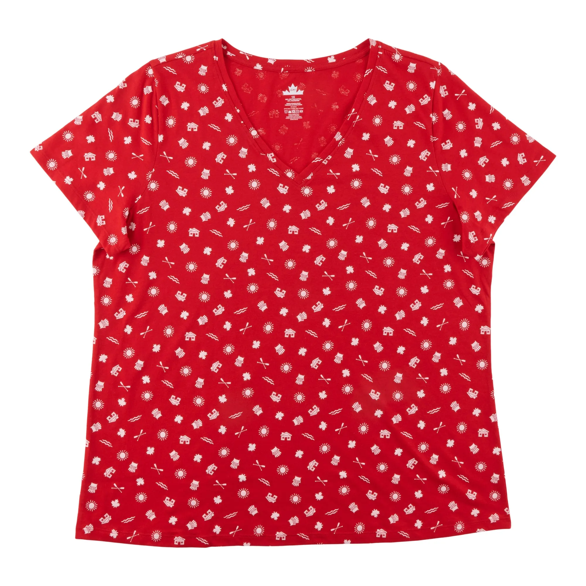 Canada EH Women's Plus V-Neck Tee sold by Giant Tiger product image thumbnail 2