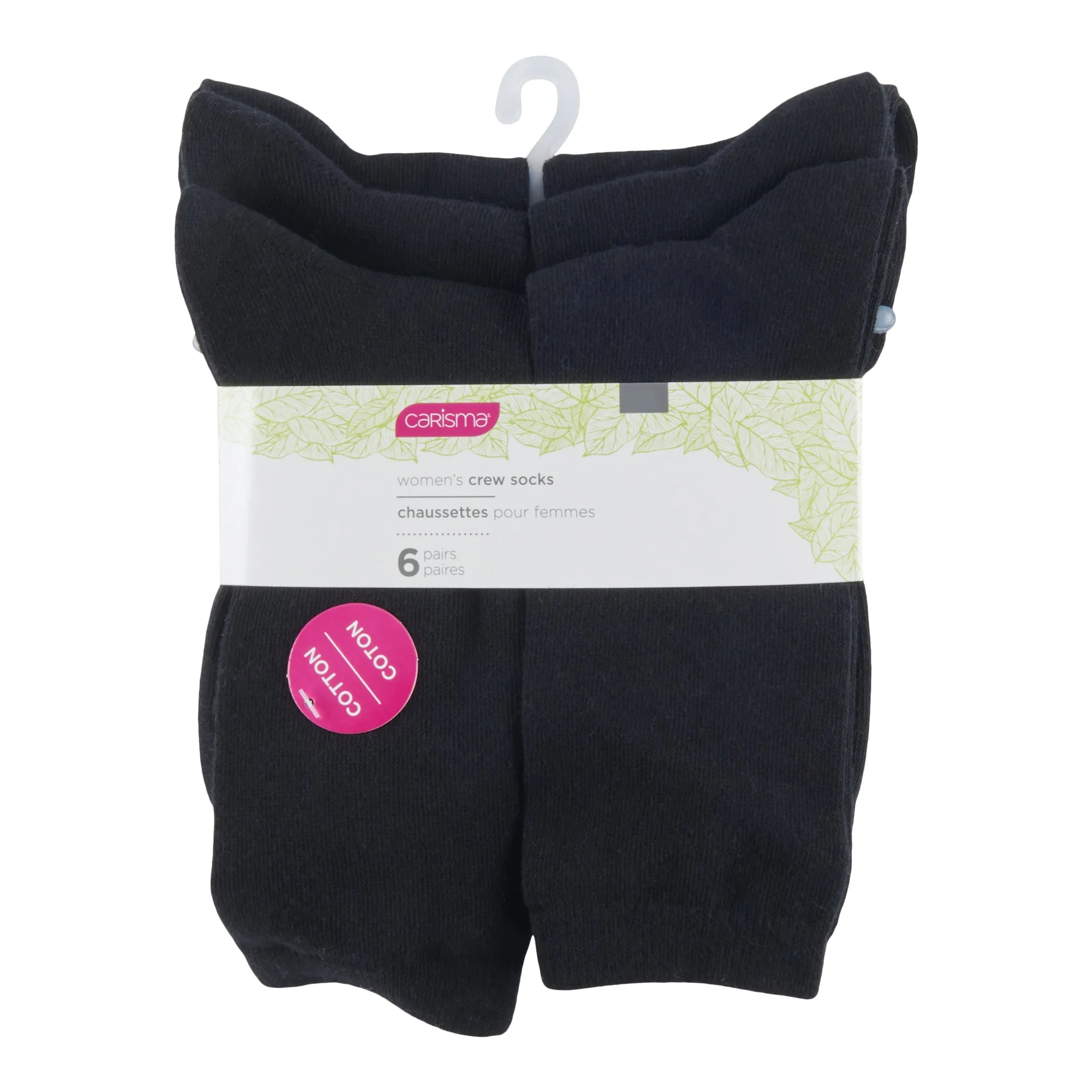 Carisma Women's Crew Socks, 6-Pack sold by Giant Tiger