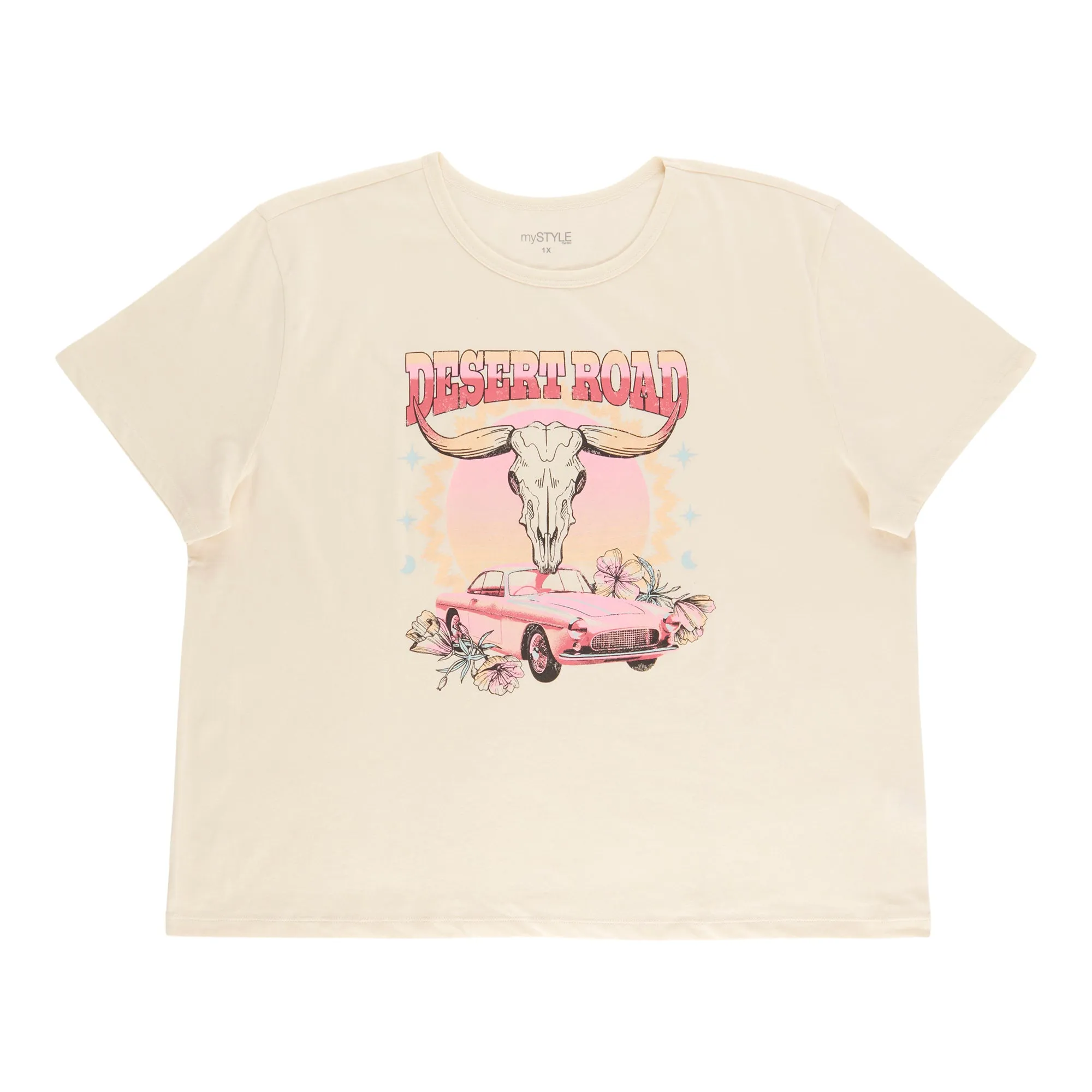 mySTYLE Women's Plus Crew Neck T-Shirt sold by Giant Tiger