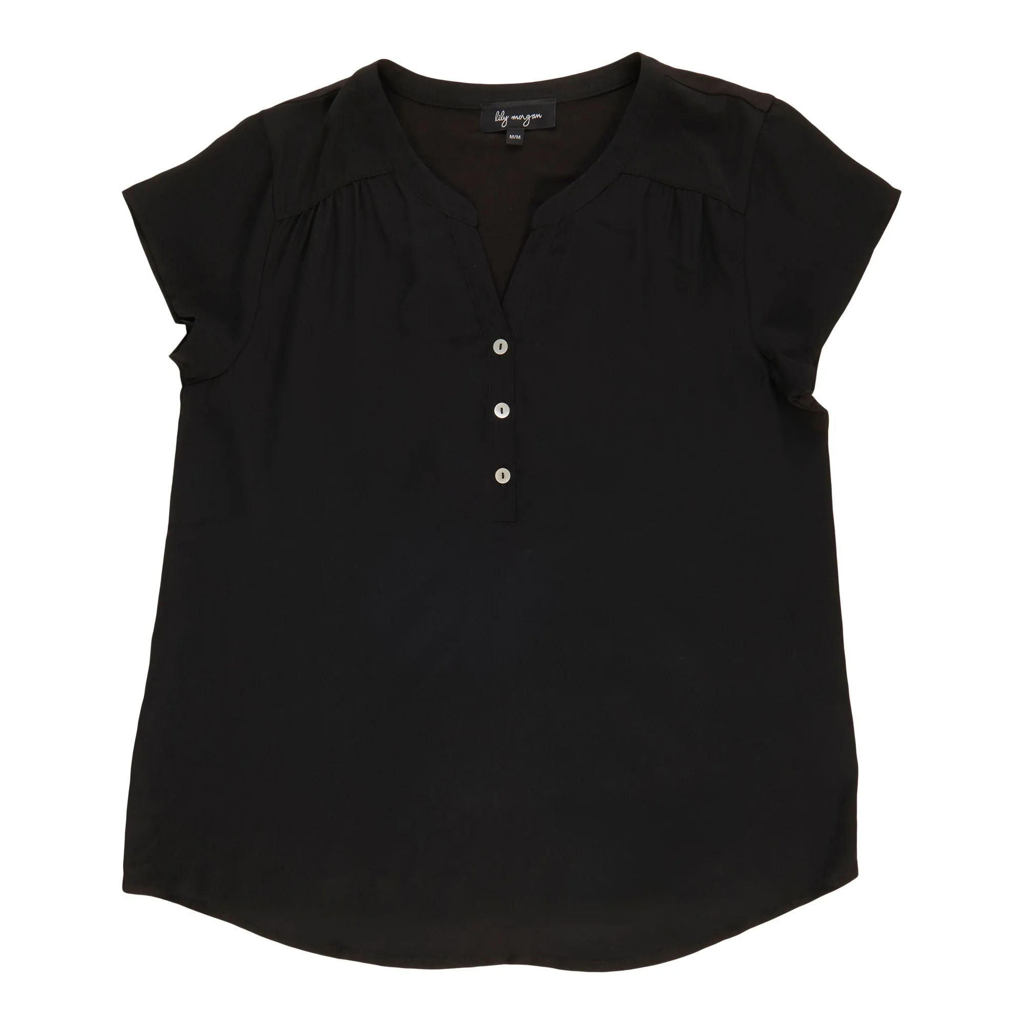 lily morgan Women's Short Sleeve V-Neck Blouse sold by Giant Tiger product image thumbnail 2