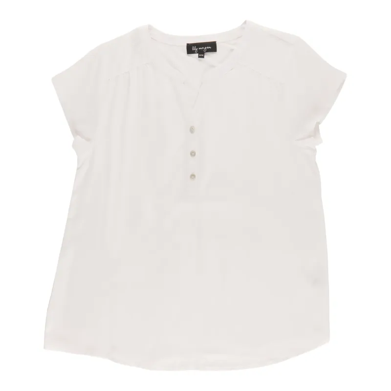 lily morgan Women's Short Sleeve V-Neck Blouse sold by Giant Tiger