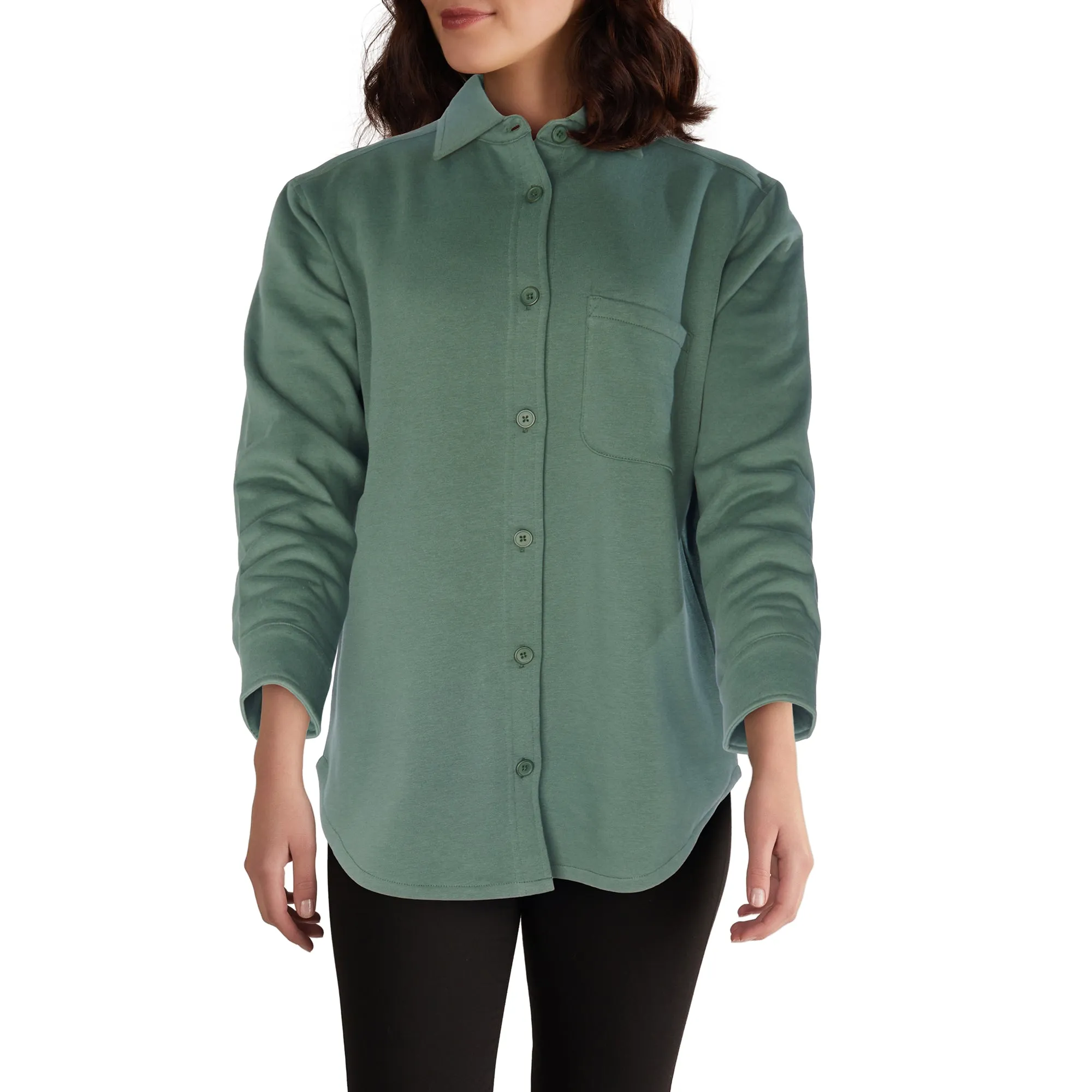 mySTYLE Women's Fleece Shacket sold by Giant Tiger product image thumbnail 4