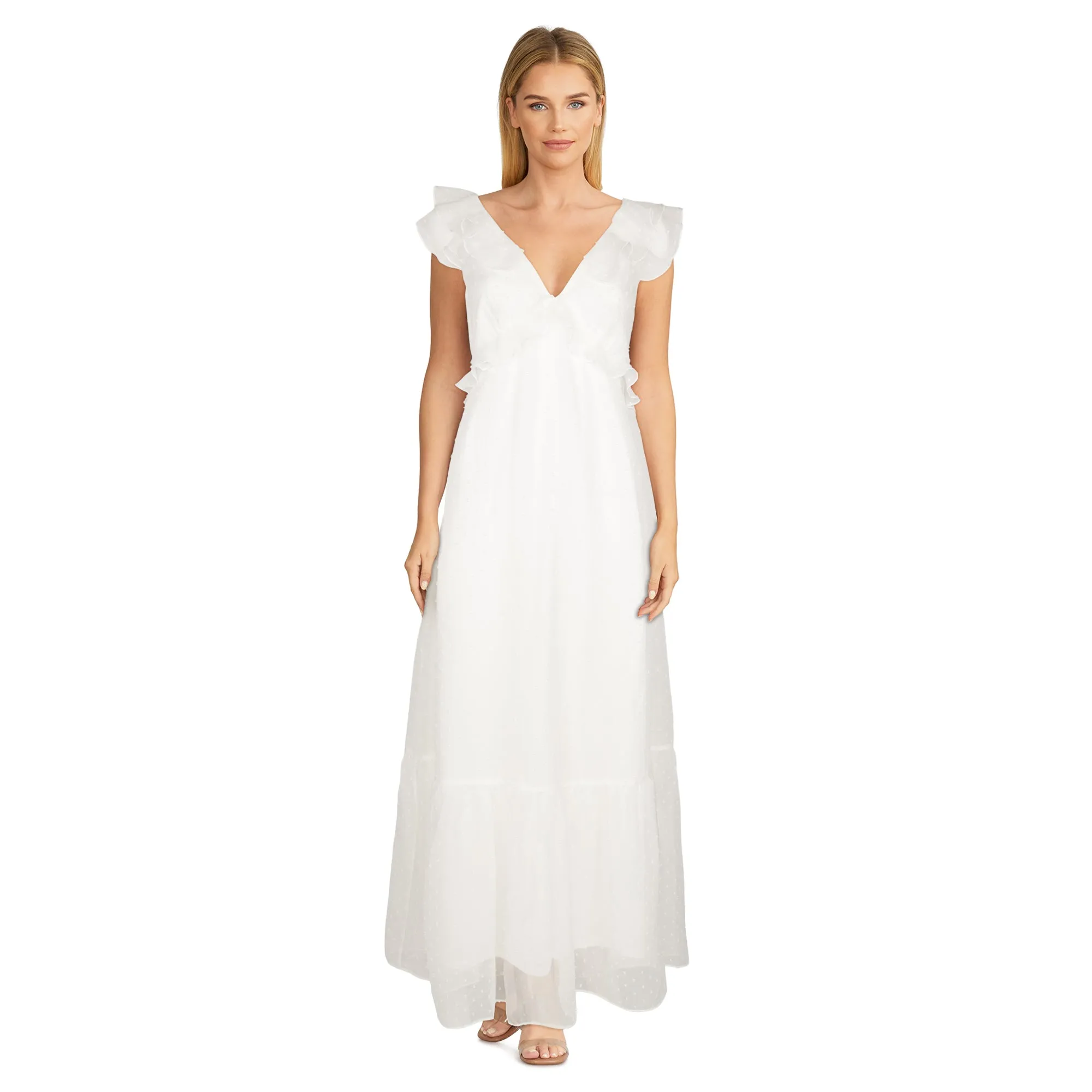 lily morgan Women's Swiss Dot Maxi Dress sold by Giant Tiger product image thumbnail 3