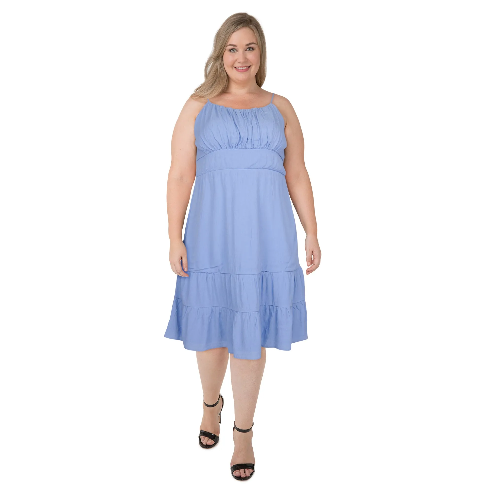 mySTYLE Women's Plus Midi Tiered Dress sold by Giant Tiger product image thumbnail 2