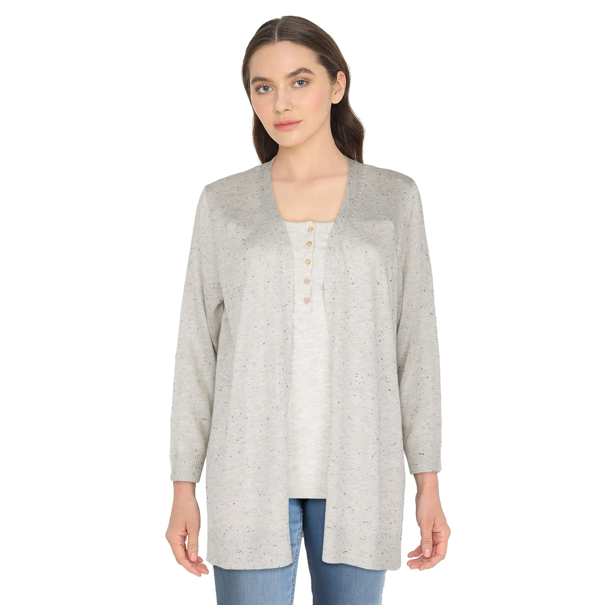 lily morgan Women's Open Front Cardigan sold by Giant Tiger