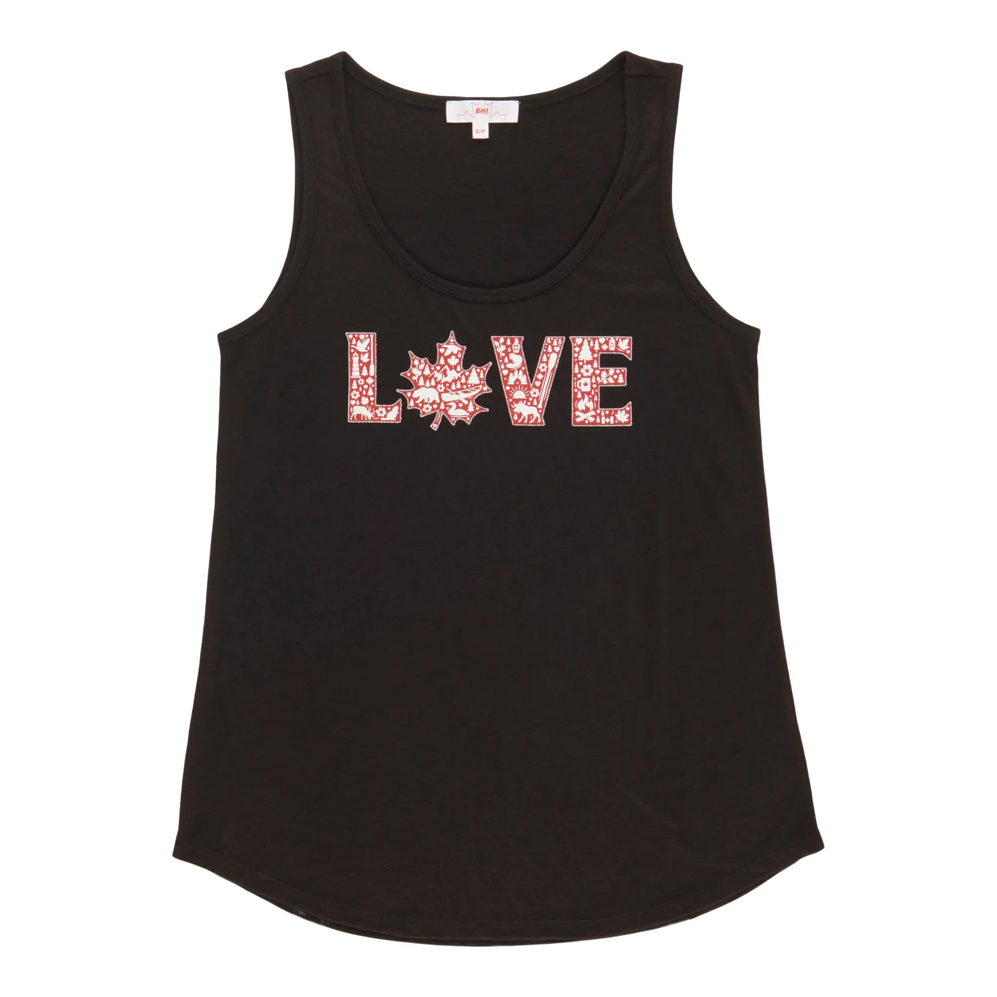 Canada EH Women's Glitter Tank Top sold by Giant Tiger