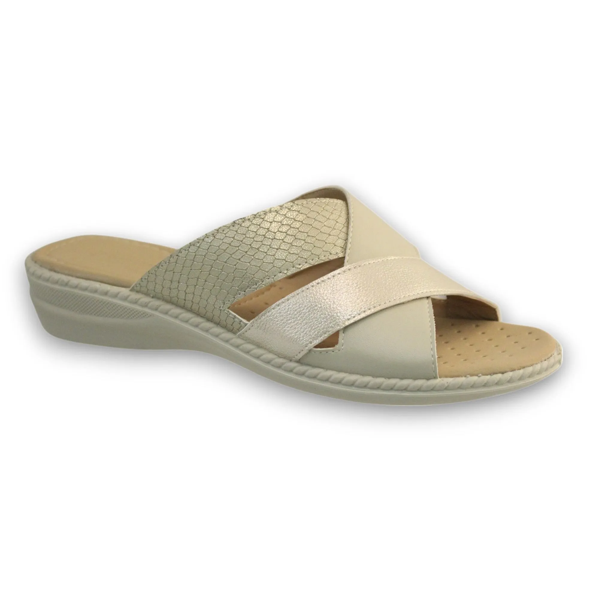 Classic Editions Women's Comfort Two-Tone Sandals sold by Giant Tiger