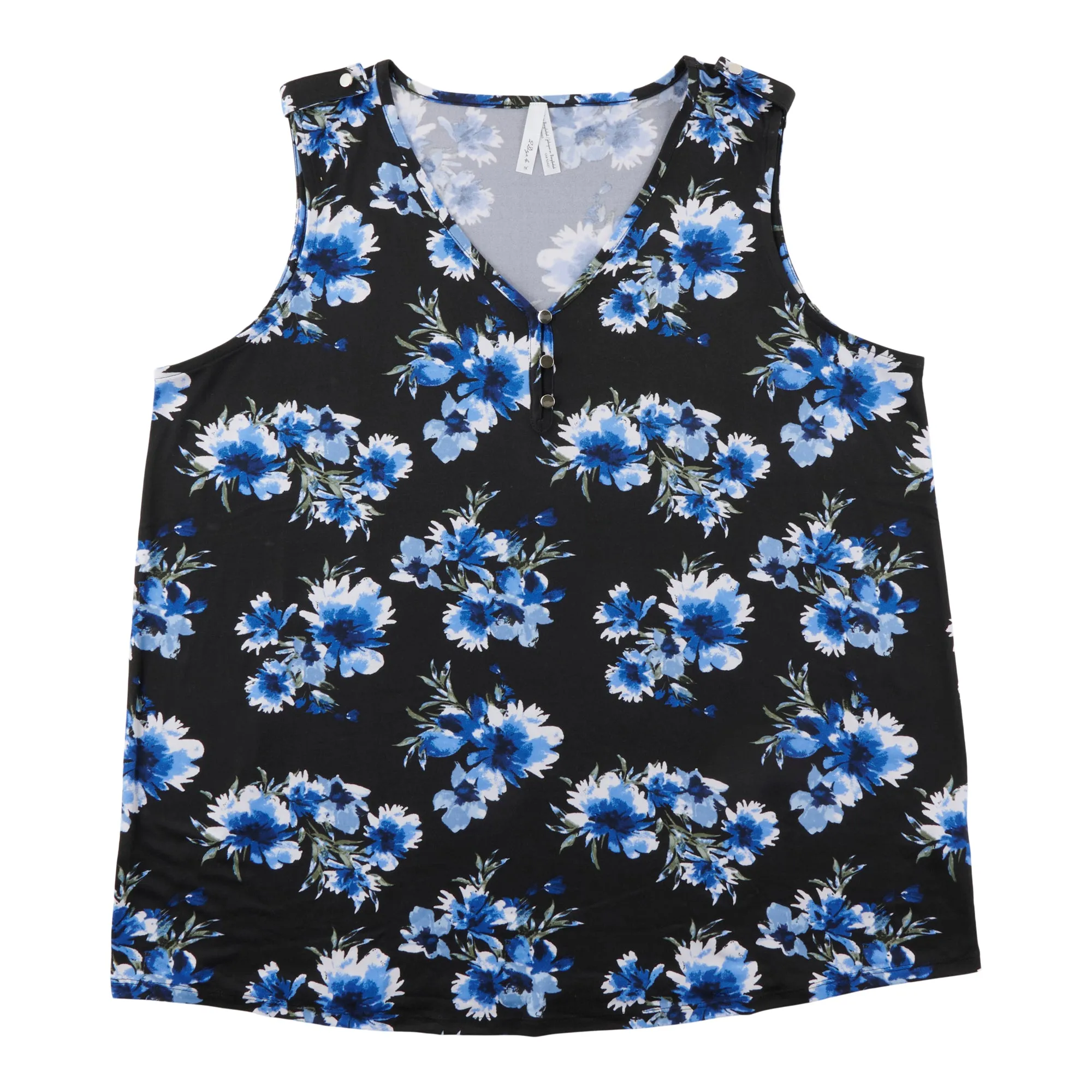 Women's Plus Top with Silver Buttons sold by Giant Tiger