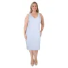 lily morgan Women's Plus Ribbed V-Neck Tube Dress sold by Giant Tiger