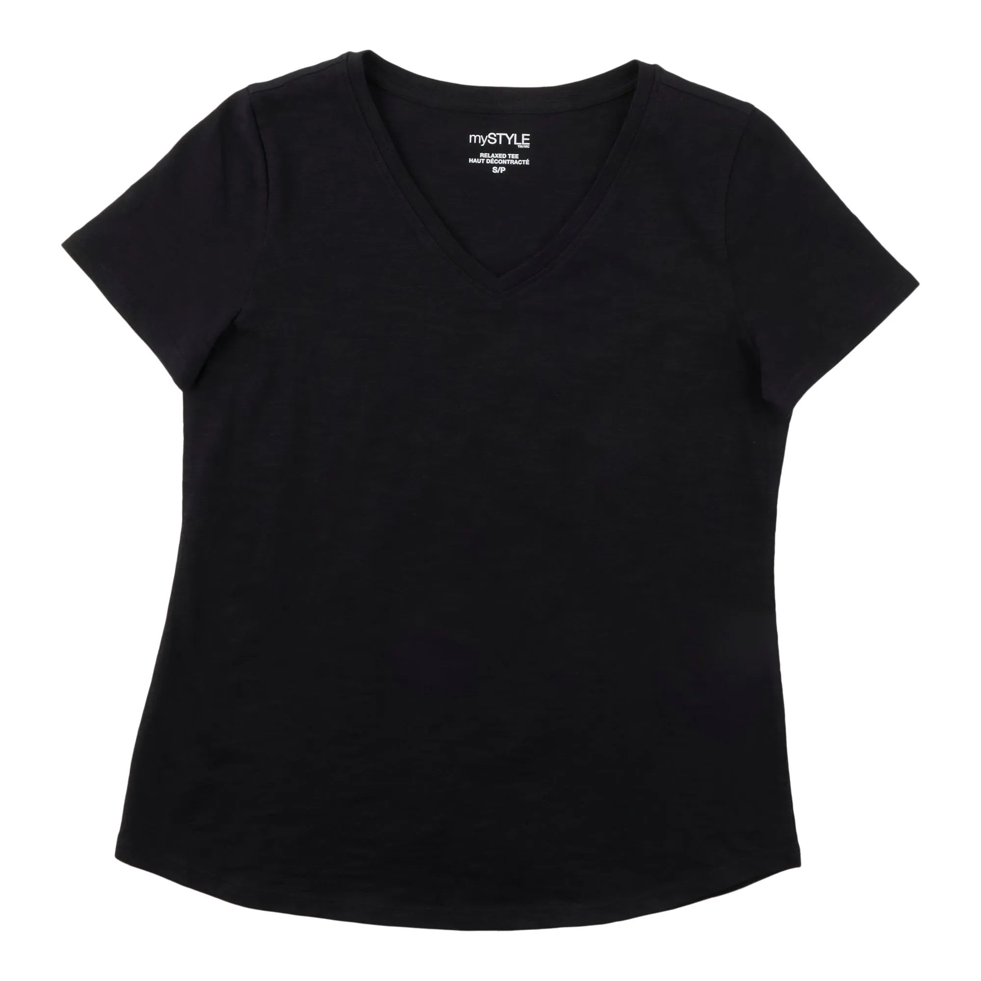 mySTYLE Women's V-Neck T-Shirt sold by Giant Tiger
