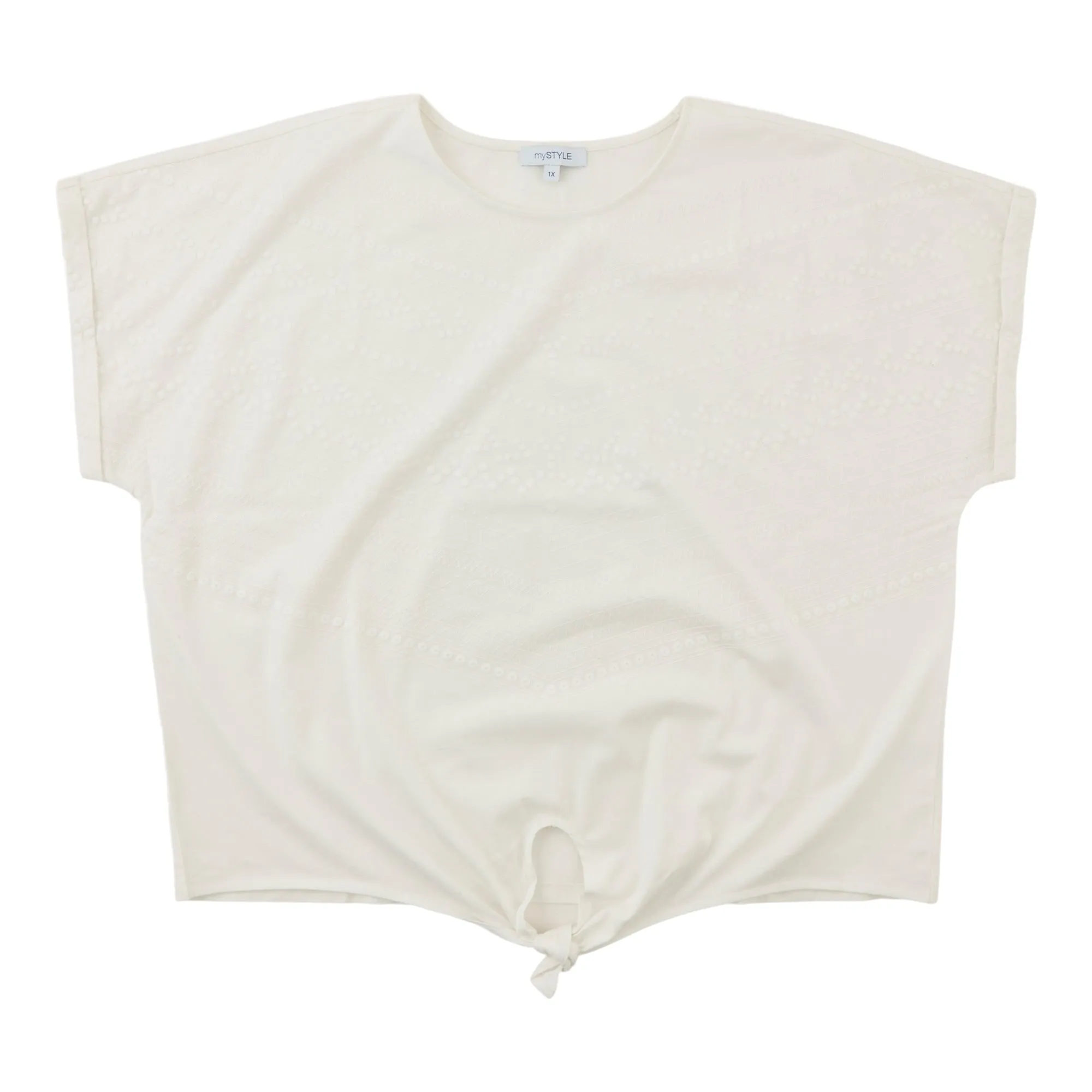 mySTYLE Women's Plus Embroidered Tee sold by Giant Tiger