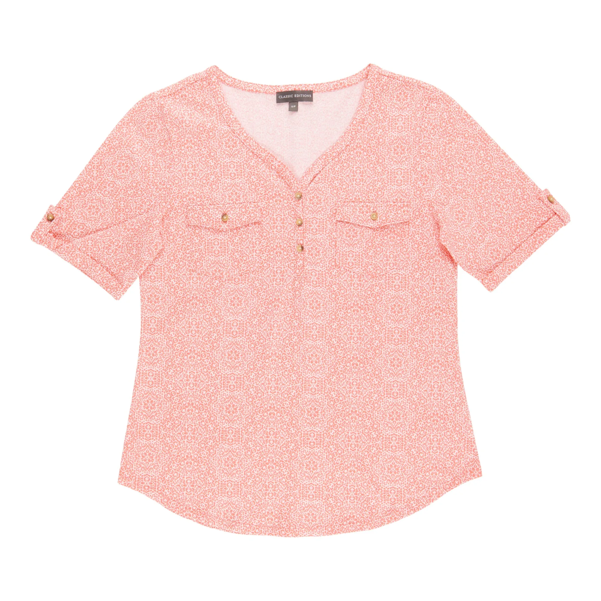 Classic Editions Women's Pocket V-Neck Top sold by Giant Tiger product image thumbnail 3