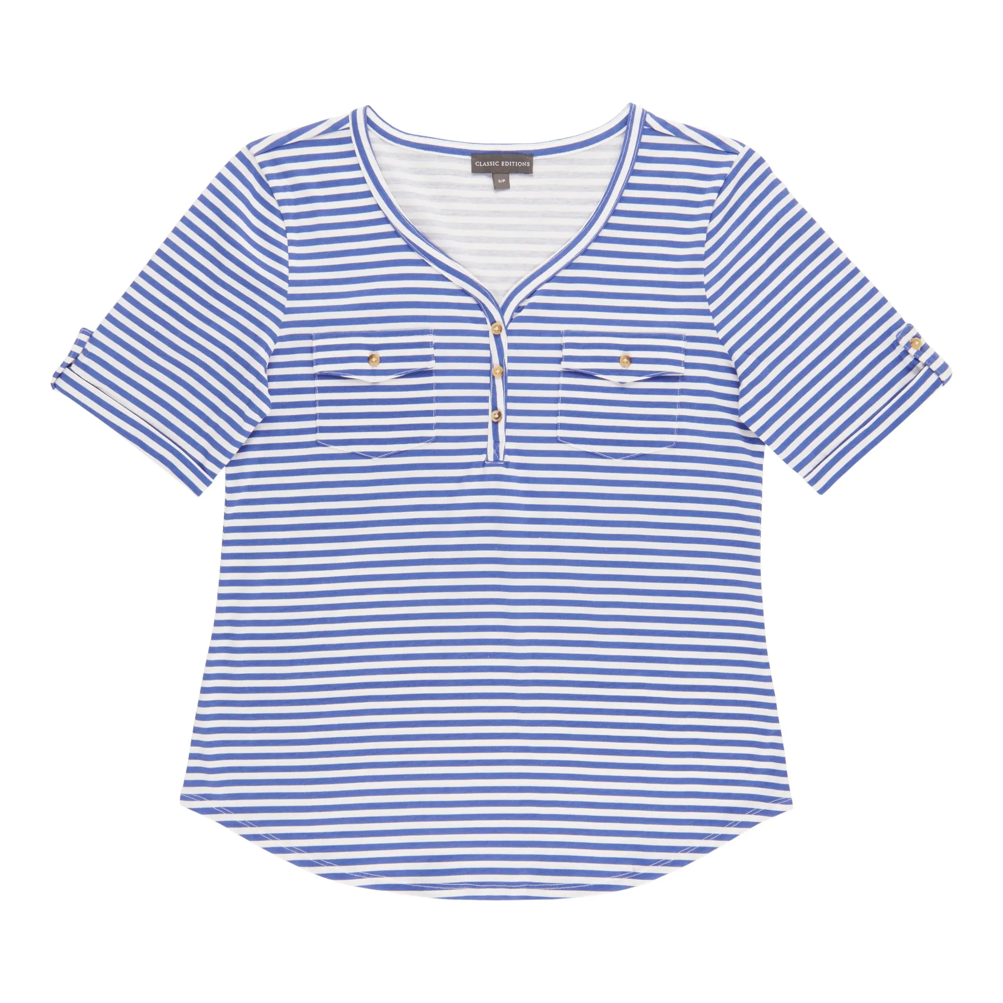 Classic Editions Women's Pocket V-Neck Top sold by Giant Tiger product image thumbnail 2