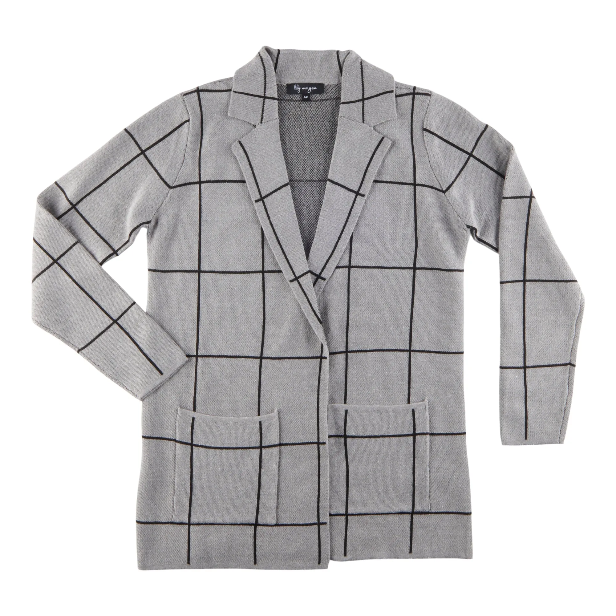 lily morgan Women's City Chic Plaid Cardigan sold by Giant Tiger