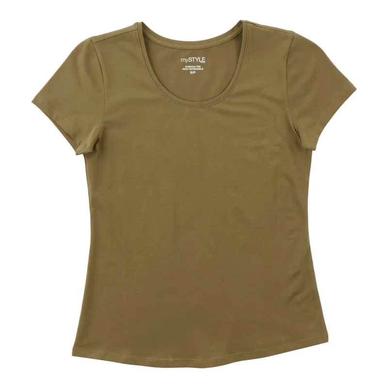 mySTYLE Women's Scooped T-Shirt sold by Giant Tiger