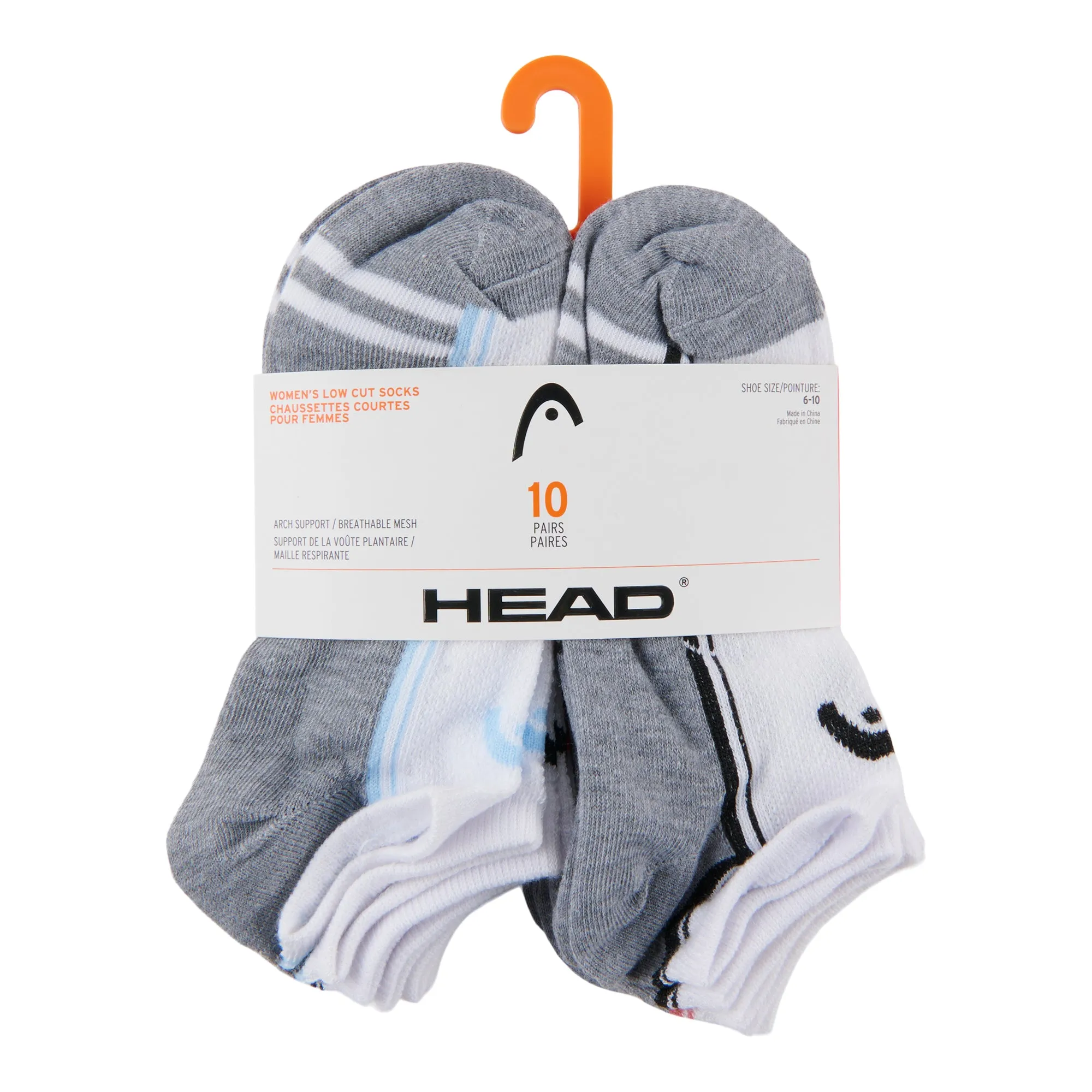 HEAD Women's Low-Cut Socks, 10-Pack sold by Giant Tiger product image thumbnail 2