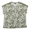 lily morgan Women's Plus Short Sleeve Tie Front Top sold by Giant Tiger