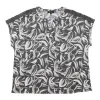 lily morgan Women's Plus Short Sleeve Tie Front Top sold by Giant Tiger