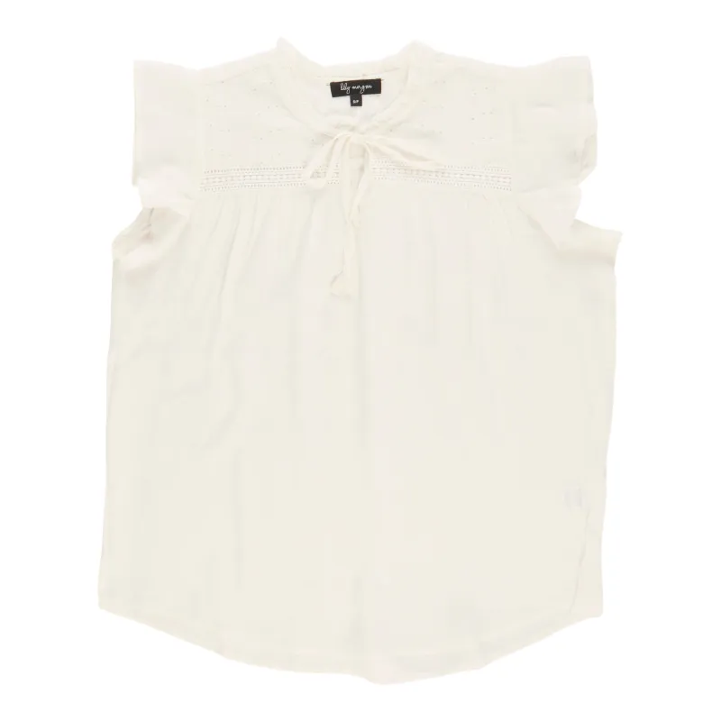 lily morgan Women's Flutter Sleeve Blouse sold by Giant Tiger