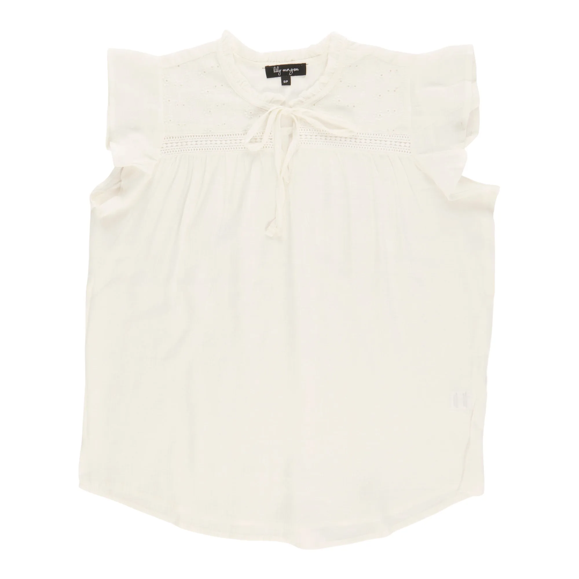 lily morgan Women's Flutter Sleeve Blouse sold by Giant Tiger