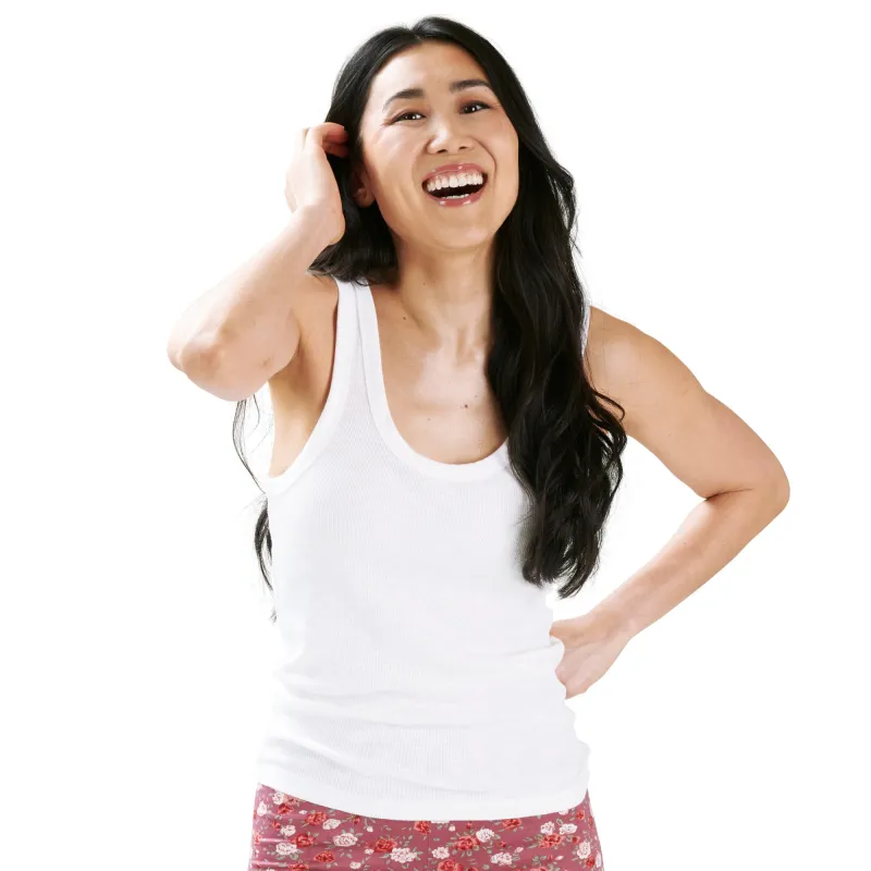 Women's Ribbed Scooped Tank Top sold by Giant Tiger